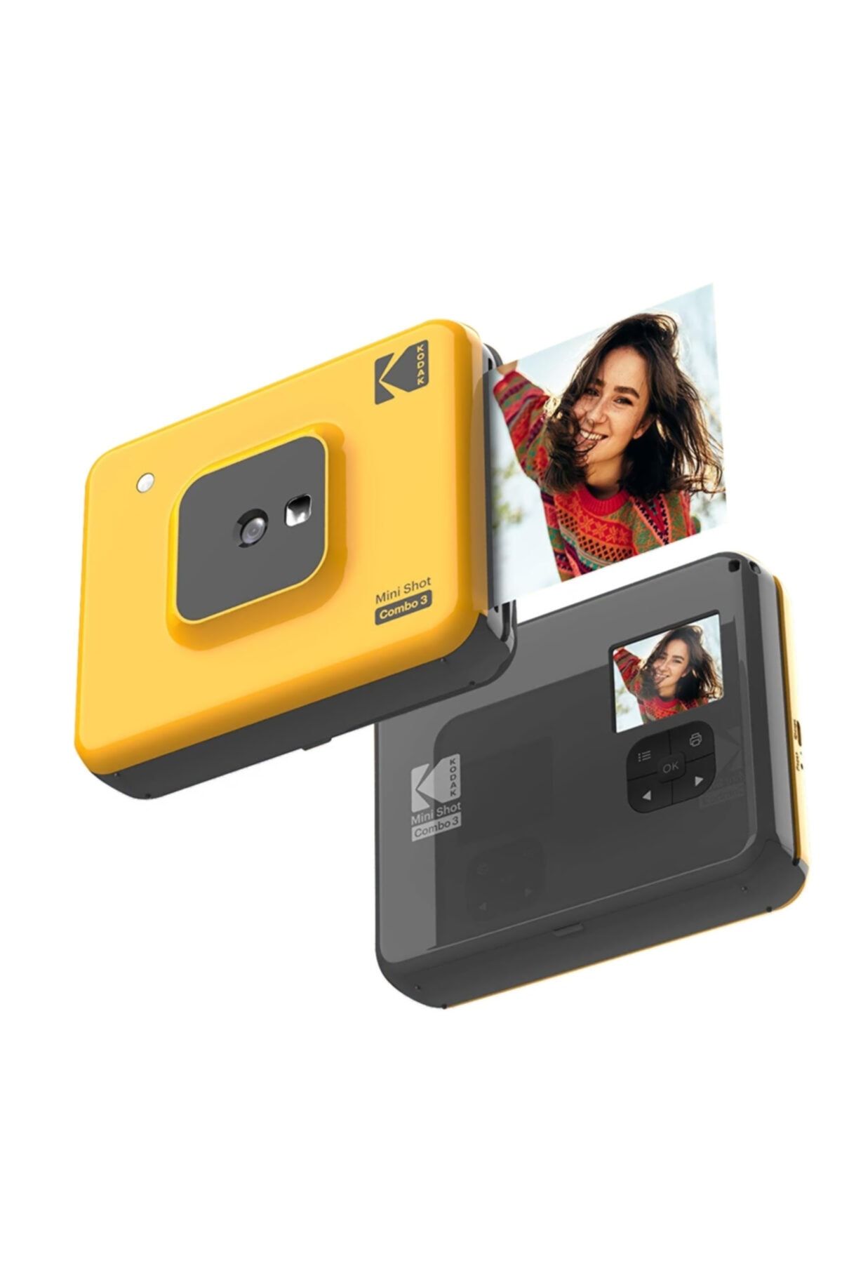 Kodak Mini Shot Combo 3 - Anında Baskı Dijital Fotoğraf Makinesi - Sarı
