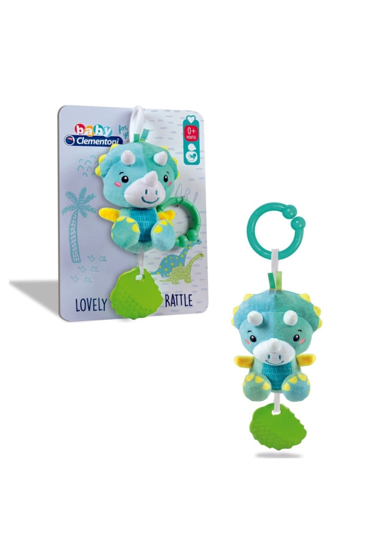 CLEMENTONI 17353 Yumuşak Dinazor Çıngırak /babyclementoni +3 Ay