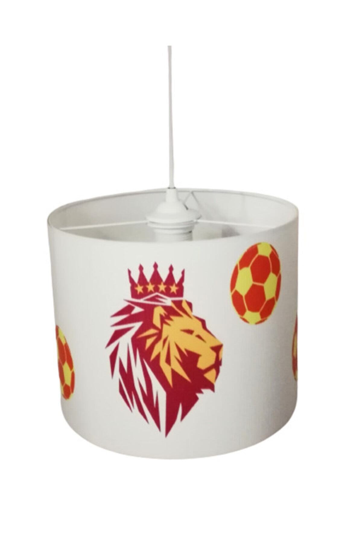 TEKAY Galatasaray Aslan Taraftar Avize Futbol Topu Genç Çocuk Odası Pvc Avize
