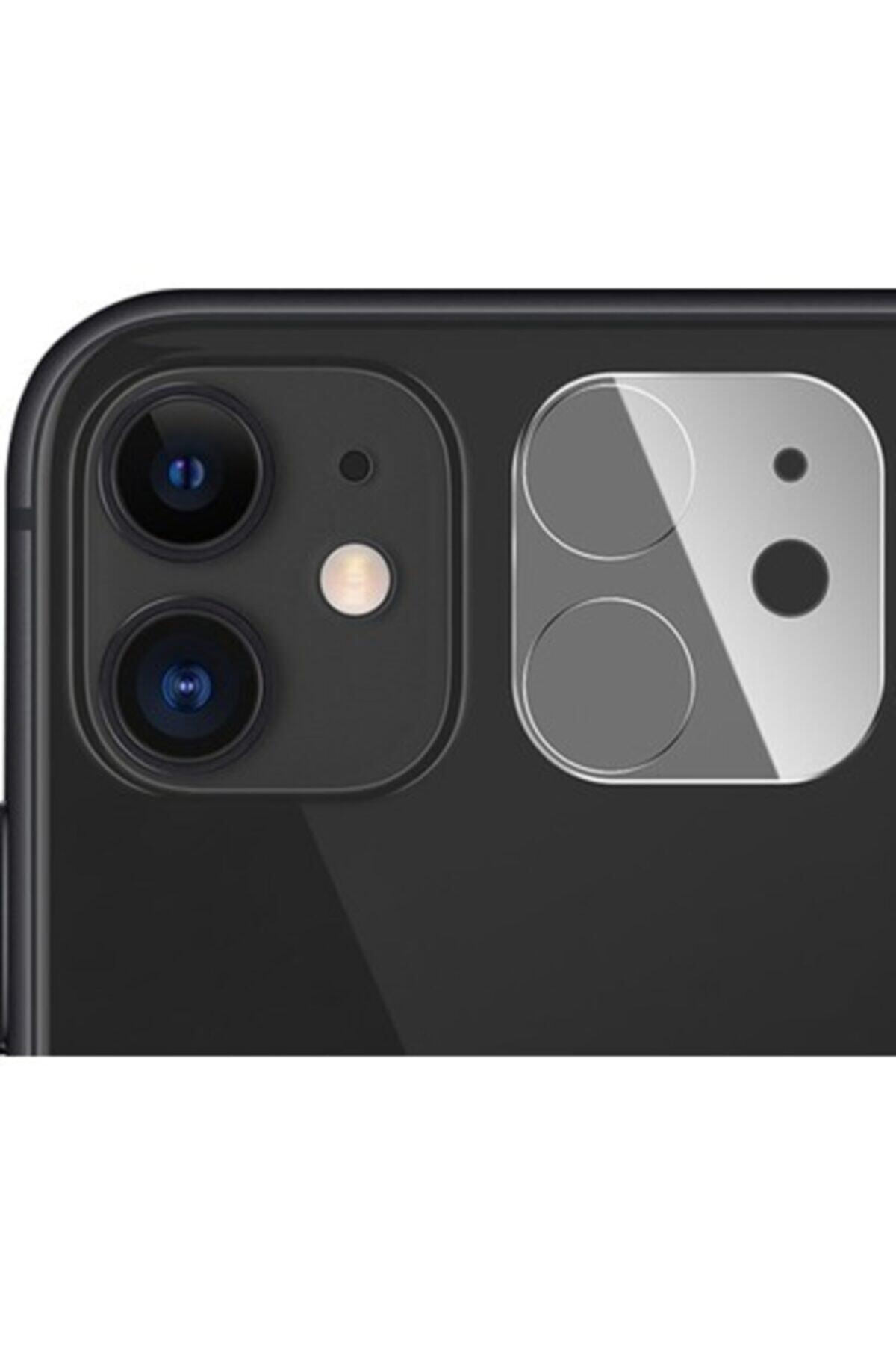 Bazaryeri Iphone 11 Kamera Koruyucu Cam Full Tempered Şeffaf