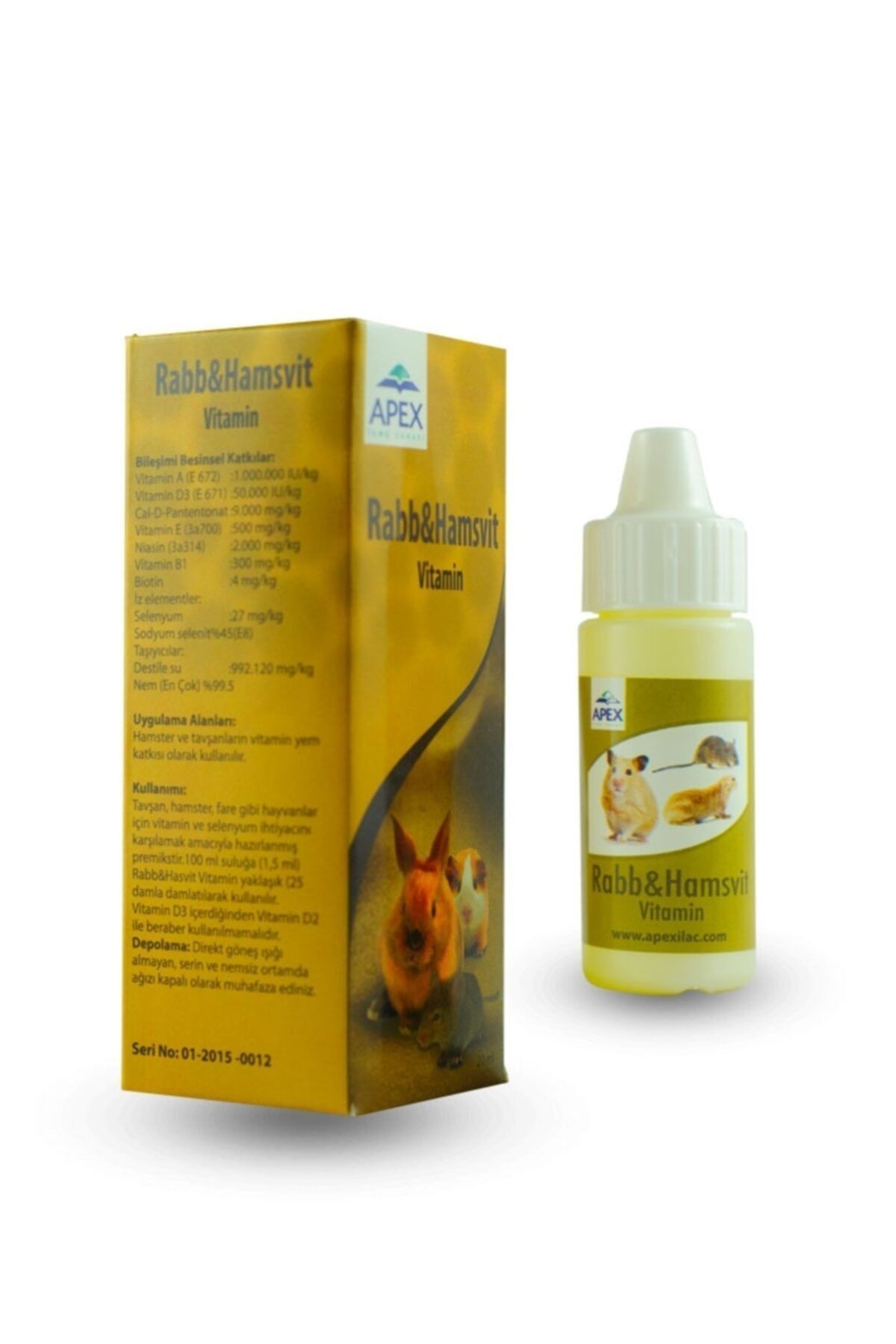 Apex Tavşan Ve Hamster Vitamini 20 ml