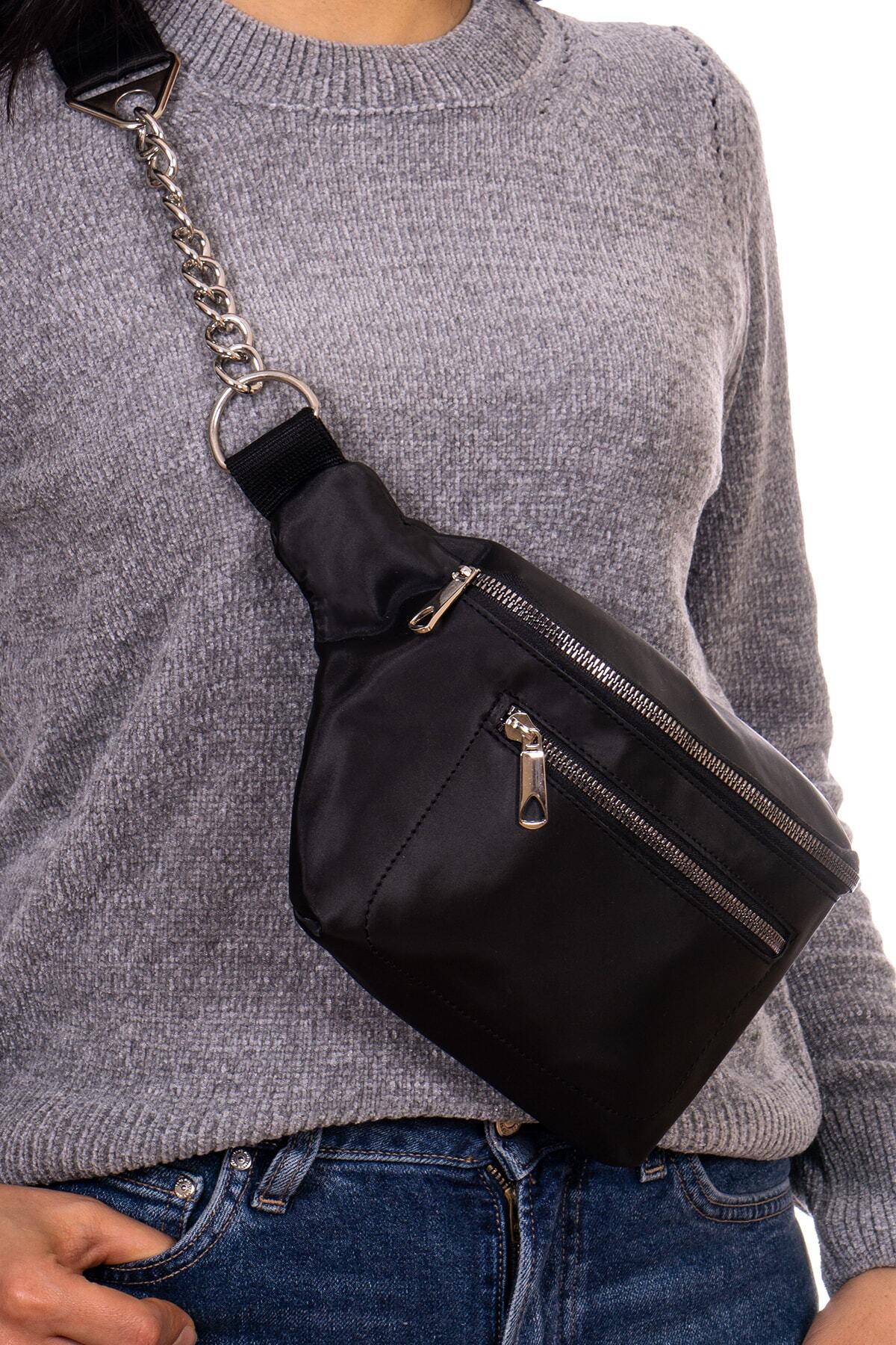 Capella Bag&Belt Kadın Siyah Göğüs Ve Bel Çantası