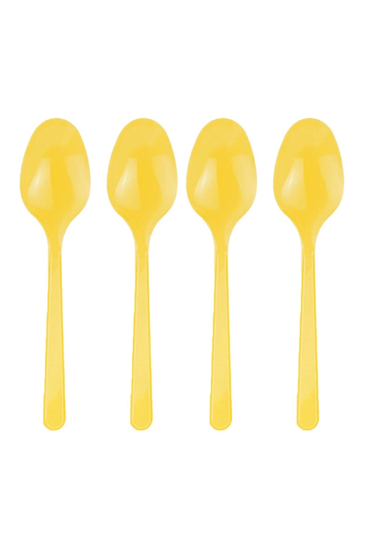 RollUp Sarı Plastik Kaşık 25'li