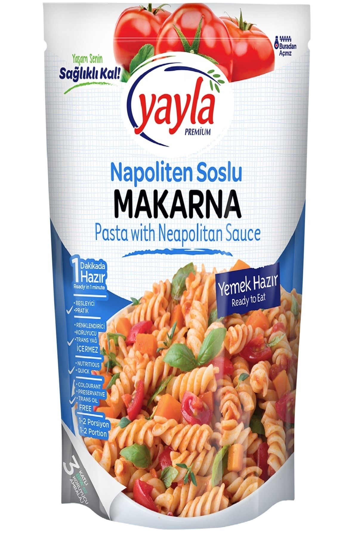 yayla bakliyat yayla hazir napolitan soslu makarna 250 gr fiyati yorumlari trendyol
