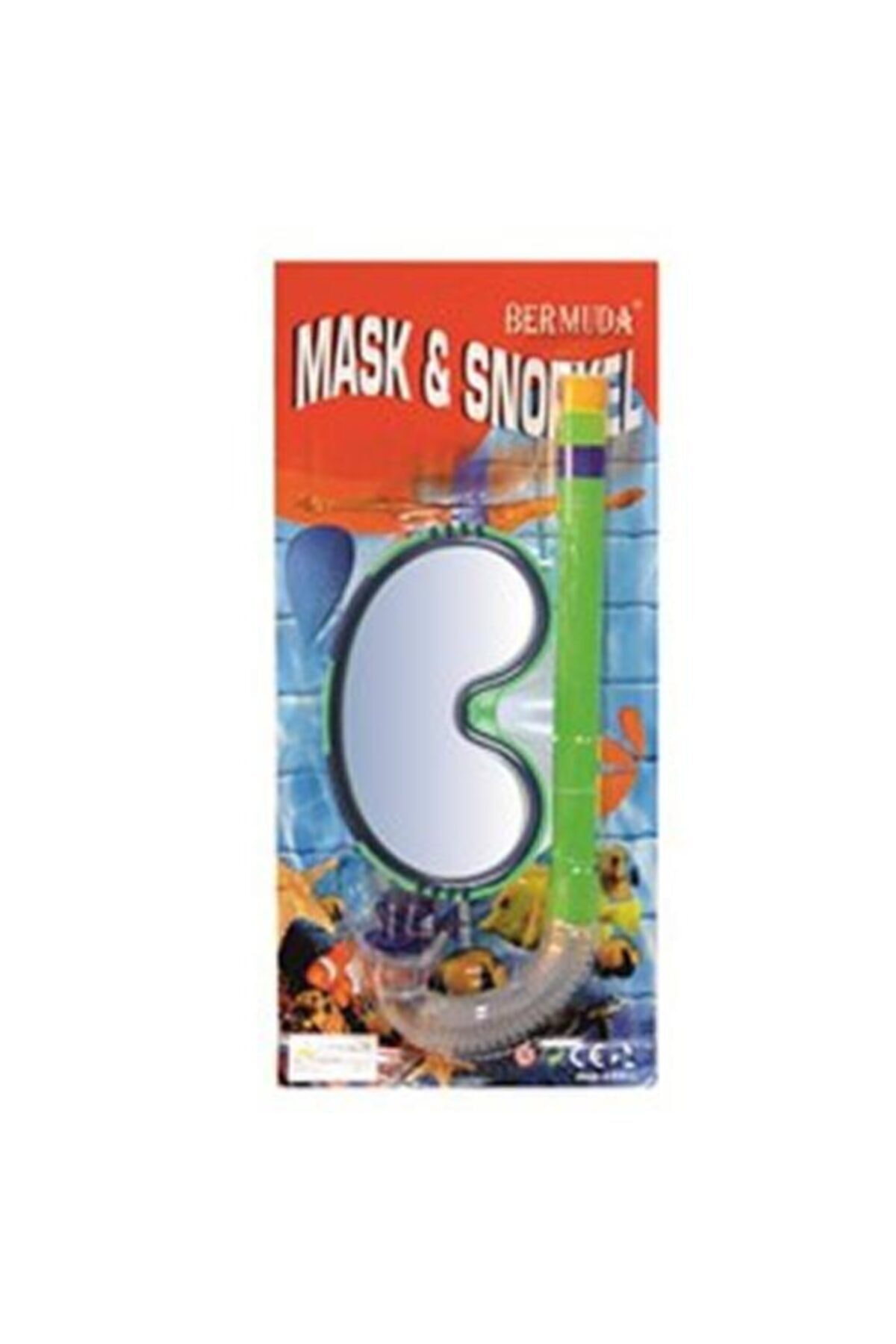 BERMUDA Maske Snorkel Set Olimps Siyah - 66045a