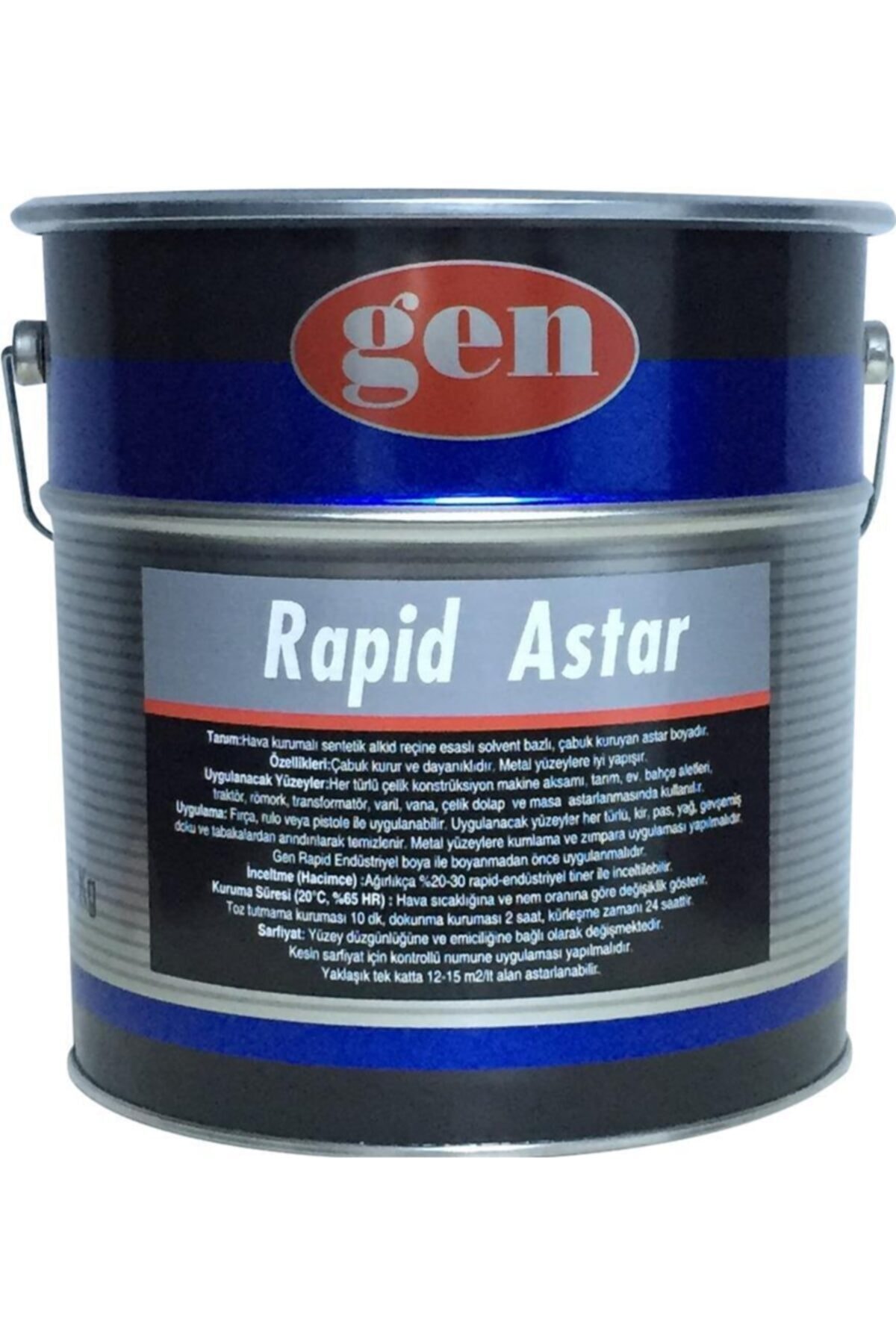 GEN BOYA Gen Rapid Endüstiyel Astar 15kg Beyaz