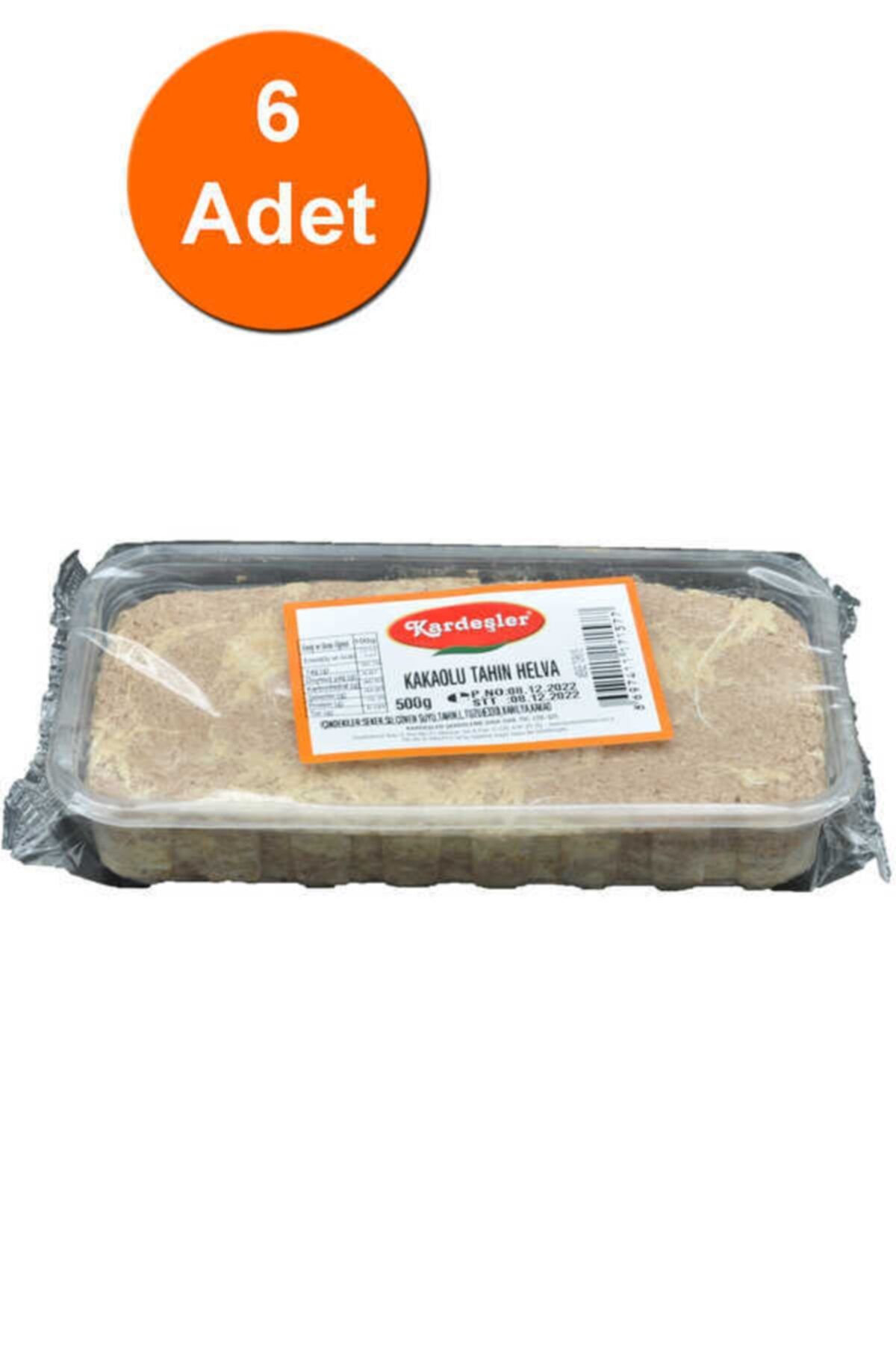 Kardeşler Şekerleme Kardeşler Kakaolu Tahin Helva 500 G X 6 Adet