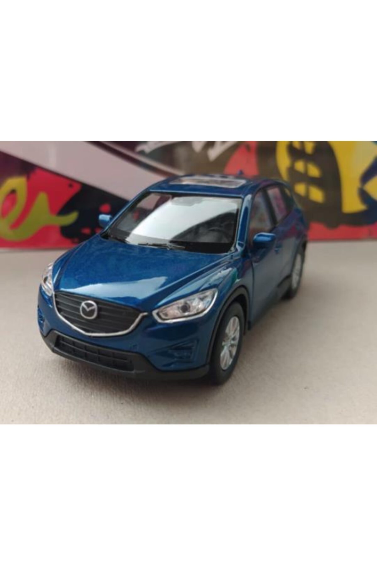 WELLY Çek Bırak Metal Model Araba Mazda Cx - 5 1 / 32 Ölçek Mavi