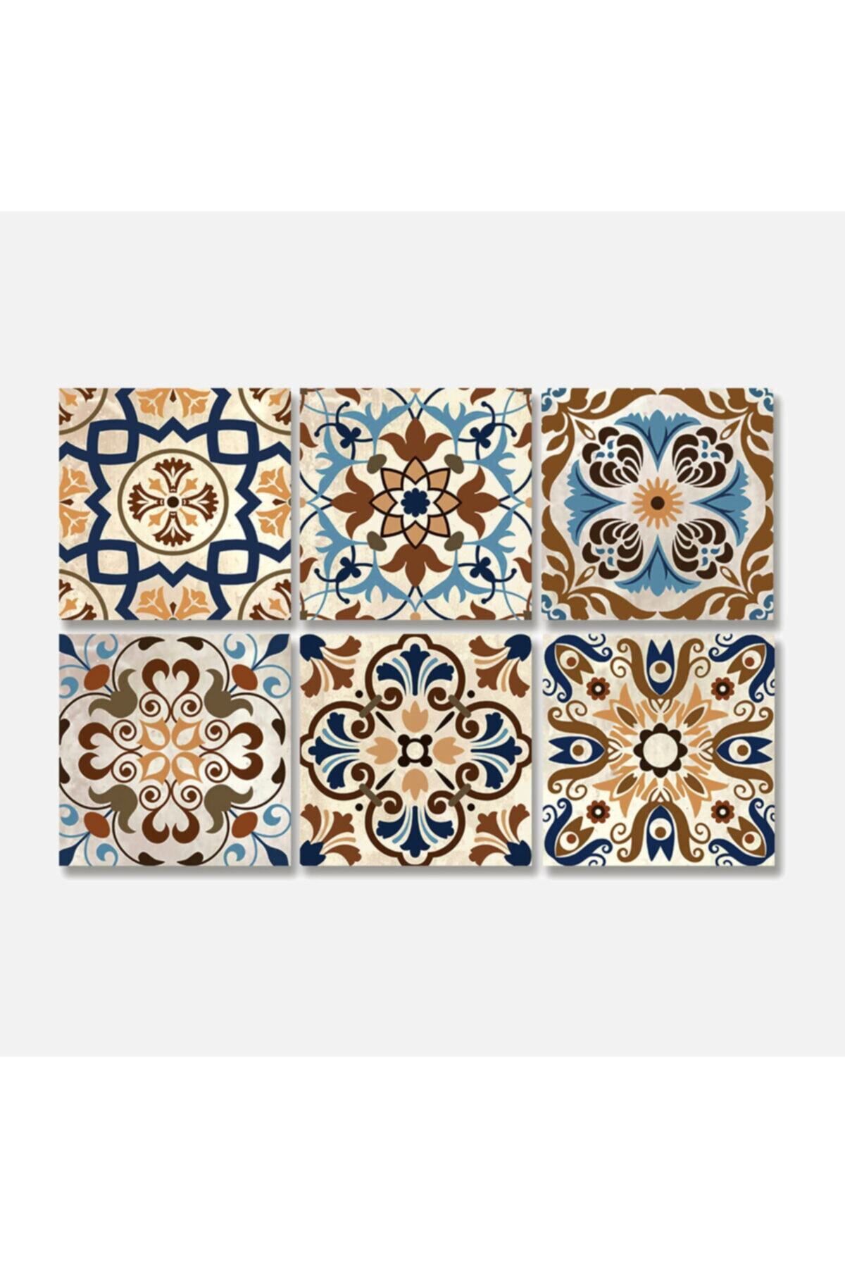 TİNK Karma Fas Desenli Pvc Karo 20x20 Cm 6'lı Paket