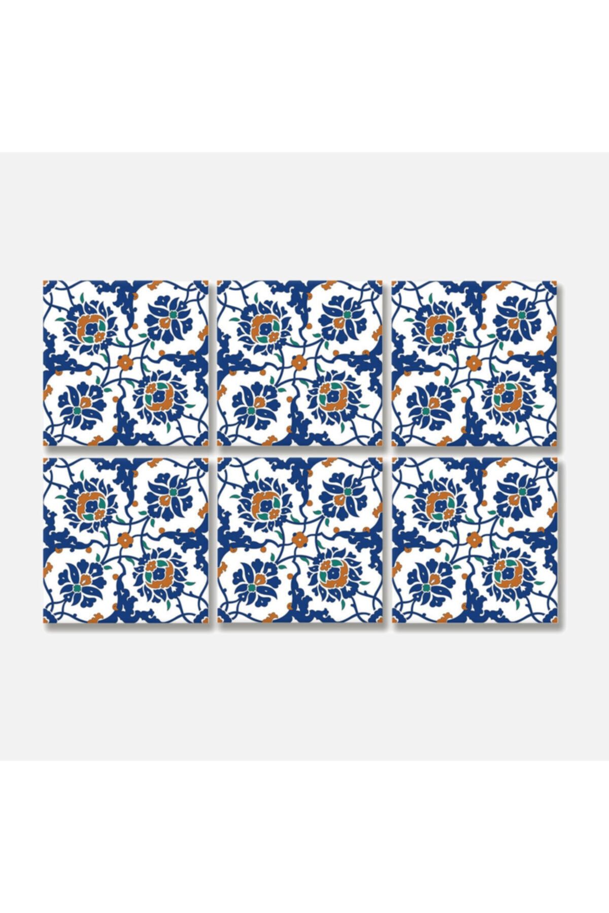 TİNK Çini Desenli Pvc Karo6'lı Paket - 20x20 Cm