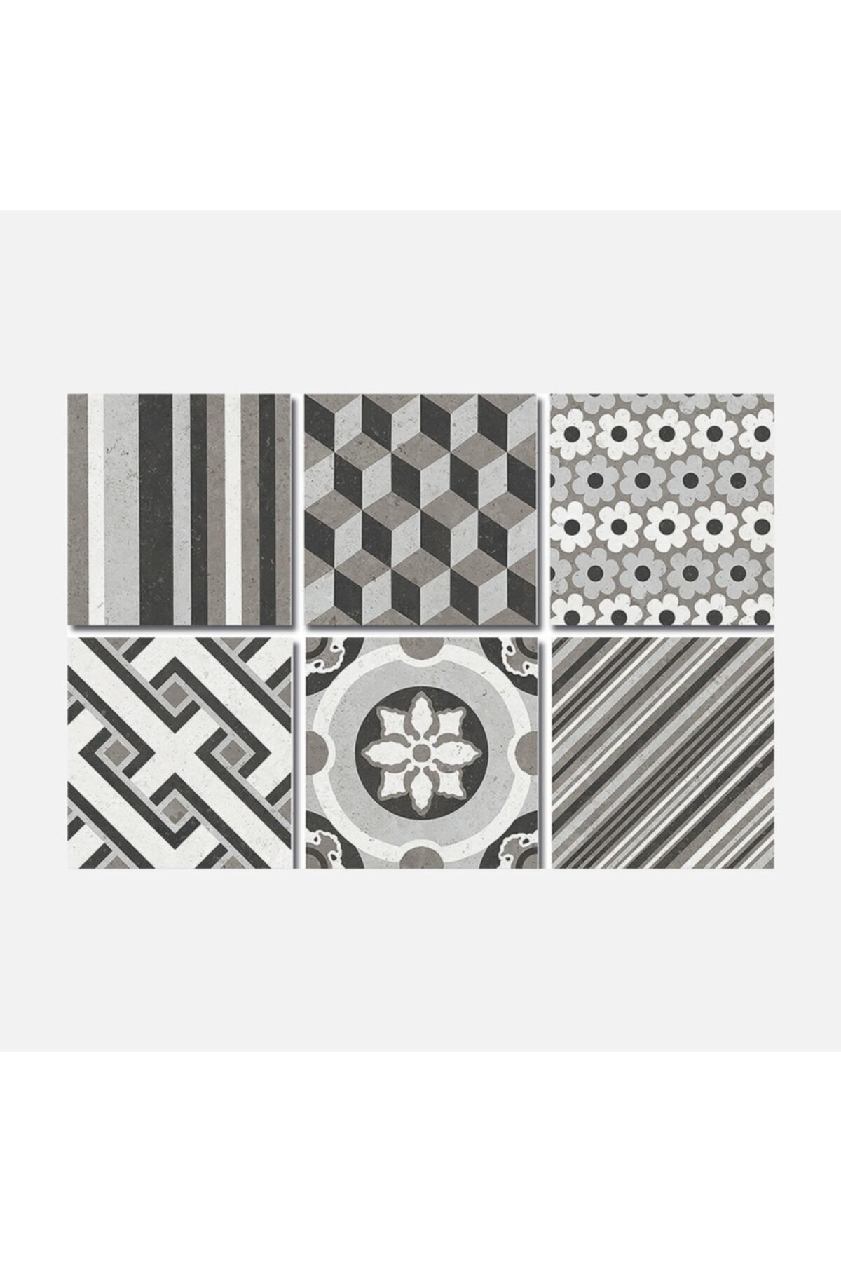TİNK Fas3 Desenli Pvc Karo 20x20 cm 6'lı Paket
