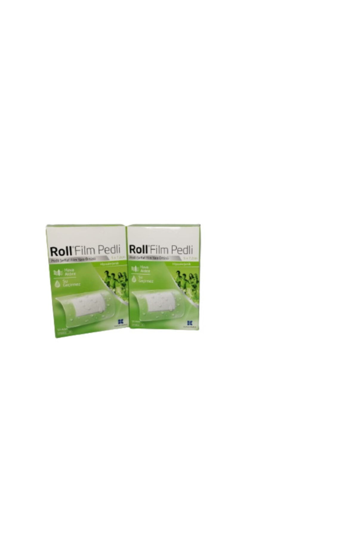 Roll Film Pedli  Steril Yara Örtüsü Su Geçirmez 2 Kutu 5x7.2 cm 50li
