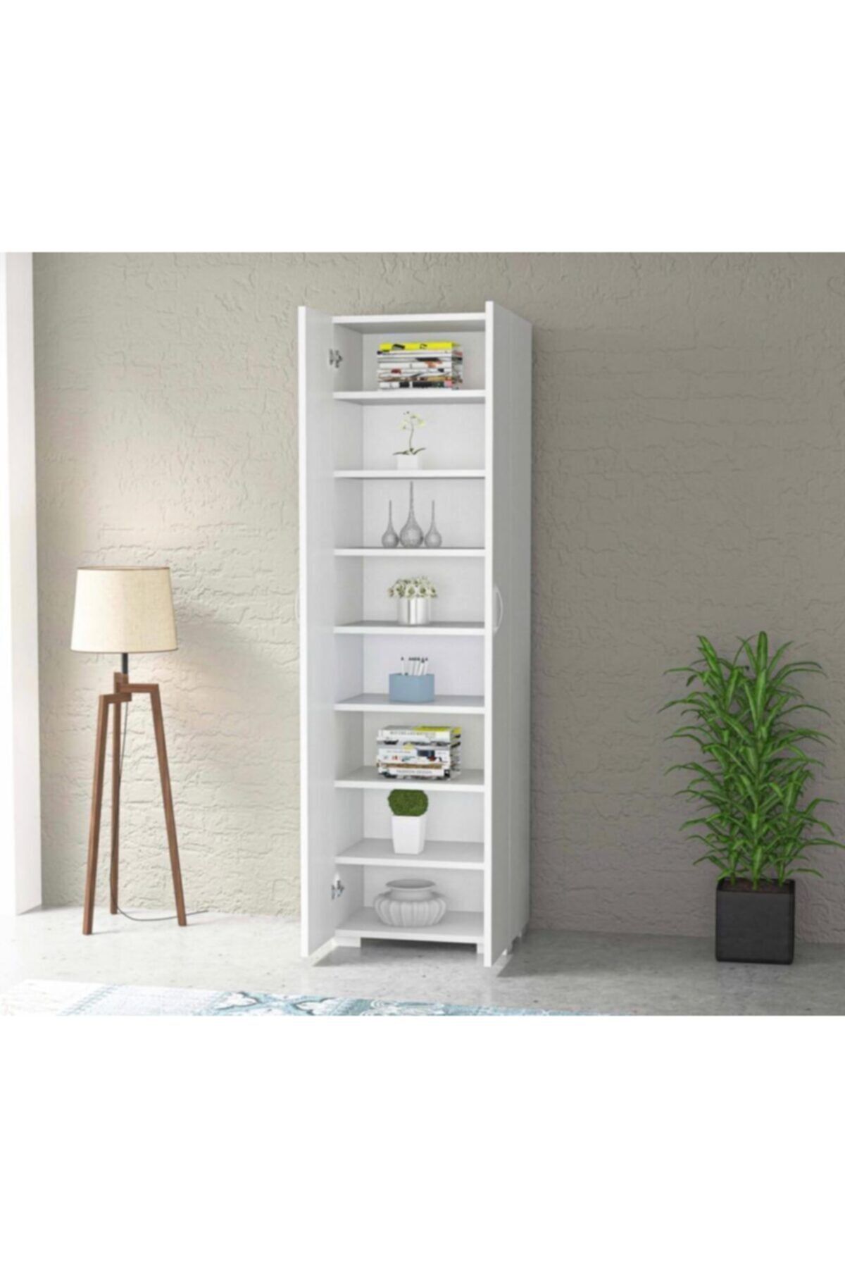 ELITE SHOPPING AKSESUAR DİZAYN % 100 Mdf 8 Bölmeli 70 Cm Çok Amaçlı Mutfak/kiler/banyo/ofis/ardiye Dolabı
