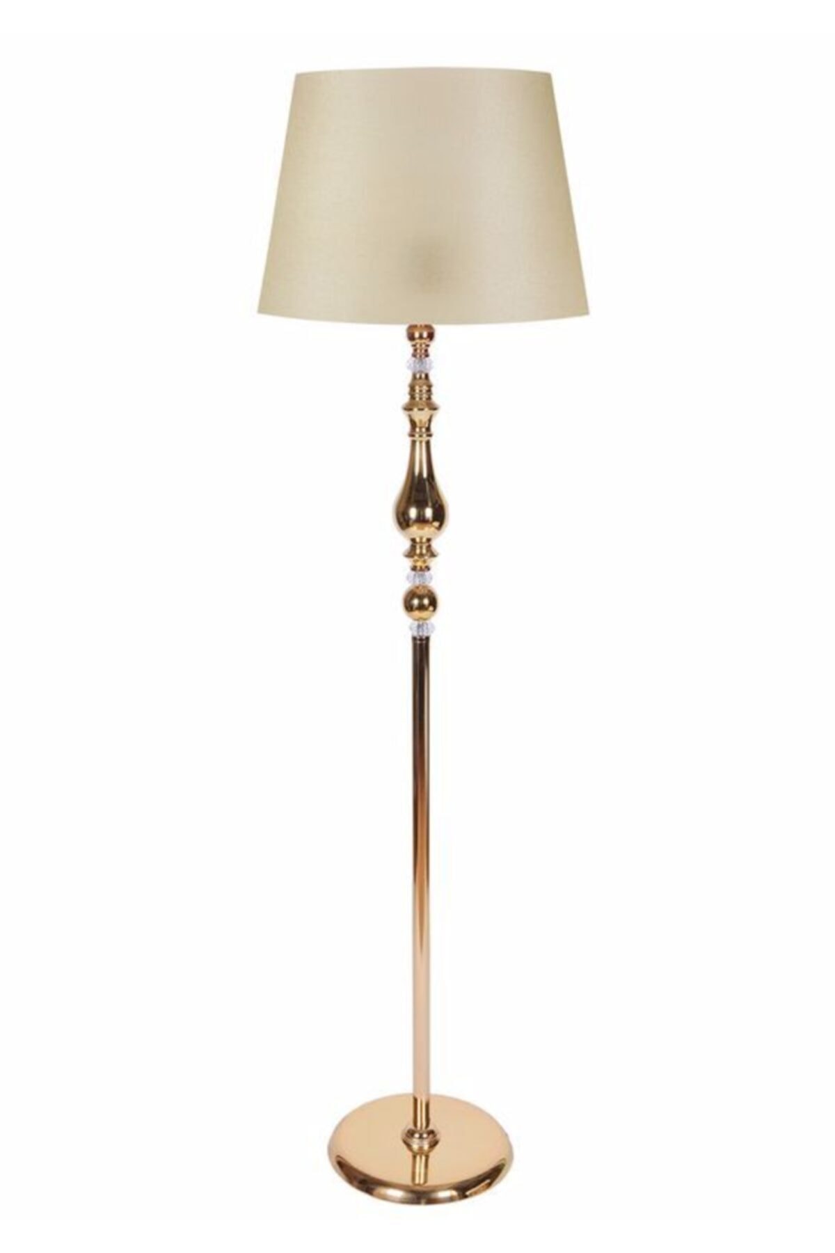 PATİNE Kristal Taşlı Sarı Metal Narin Baba Lambader Kum Beji