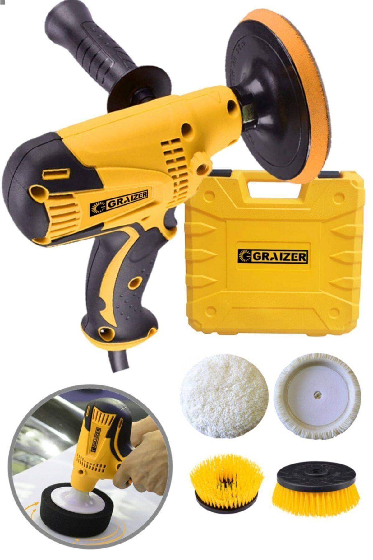 graizer alman 3000 watt 6 kademe devir ayarli polisaj pasta cila zimpara koltuk hali yikama makinesi fiyati yorumlari trendyol