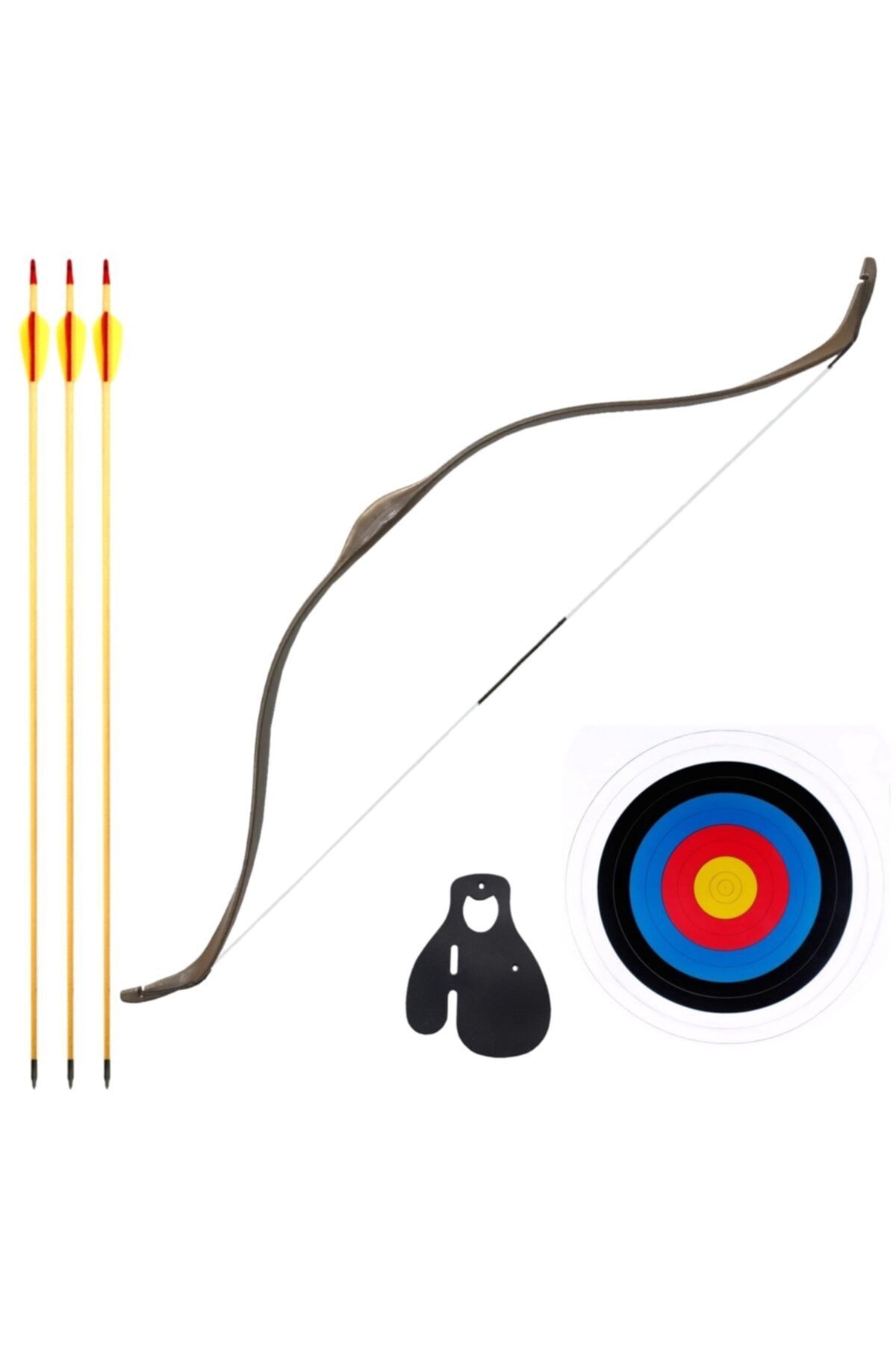 Ata Archery Geleneksel Başlangıç Genç Ok Yay Seti Tozkoparan Kahverengi