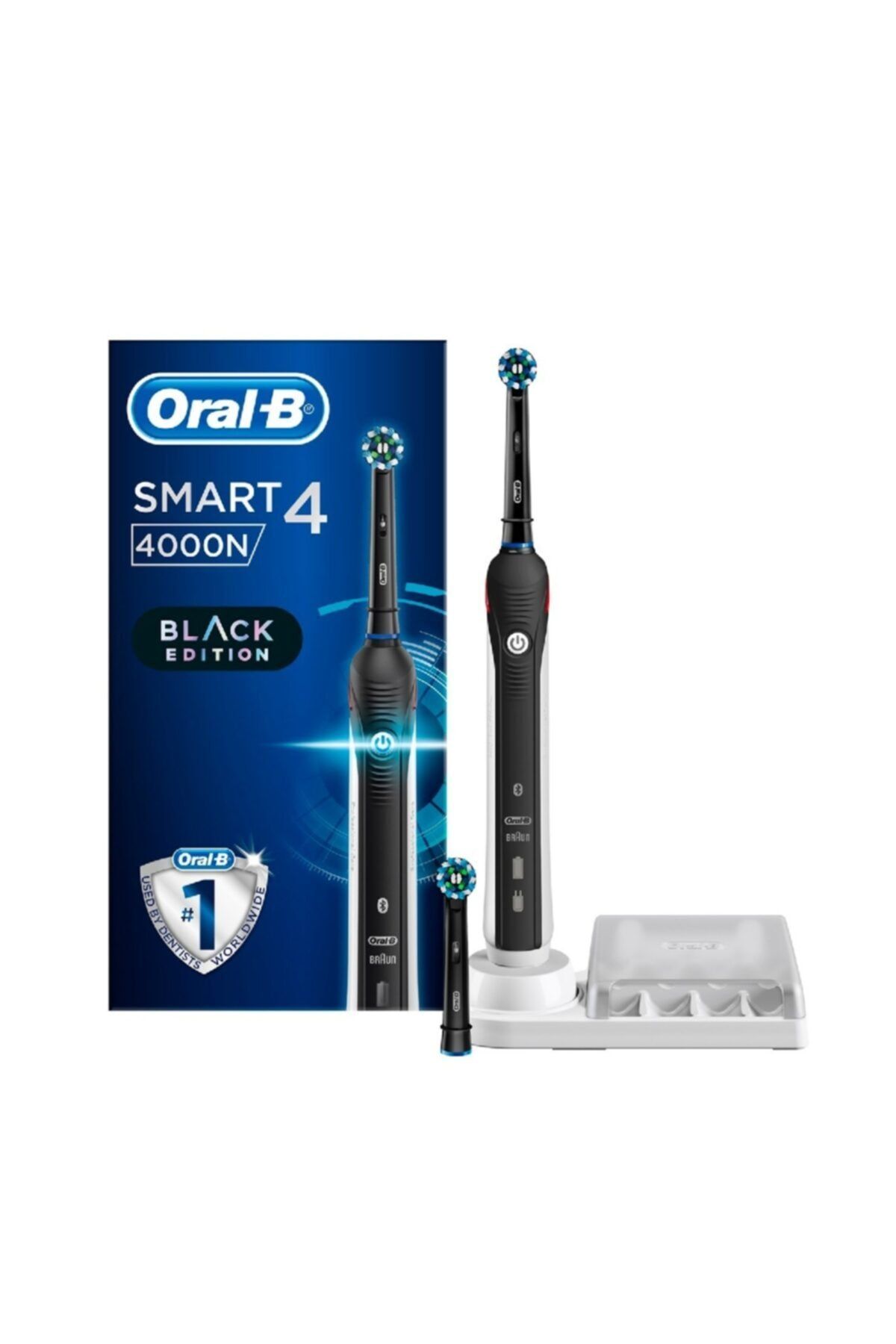 OralB Oral B Smart 4000 Şarj Edilebilir Diş Fırçası Cross Action Siyah