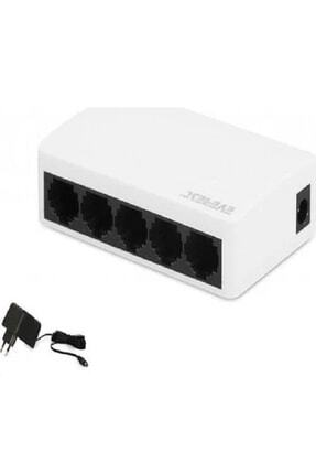 Everlınk Esf208 8 Port 10/100mbps Rtl8309 Chipset Fast Ethernet Masaüstü Switch Hub Image 0