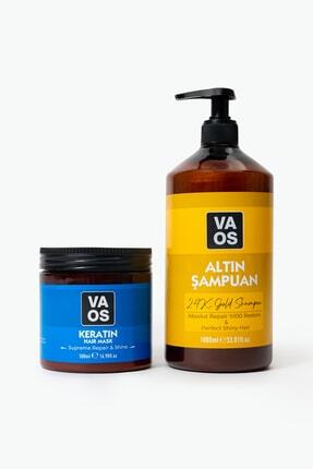 Altın Şampuan 1000ml + Keratin Saç Maskesi 500ml Image 0