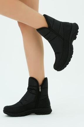 Kadın Siyah Su Geçirmez Kar Botu Image 4