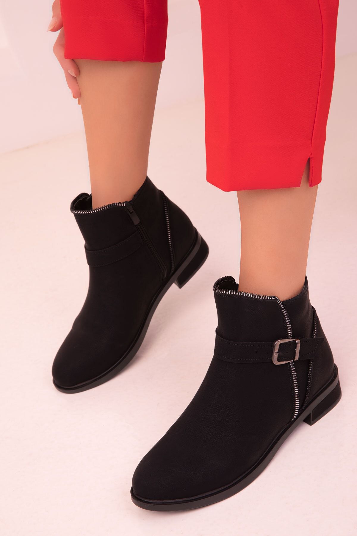 Cute black sales ankle boots