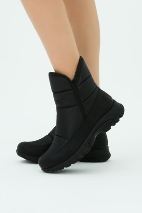 Kadın Siyah Su Geçirmez Kar Botu Image 3