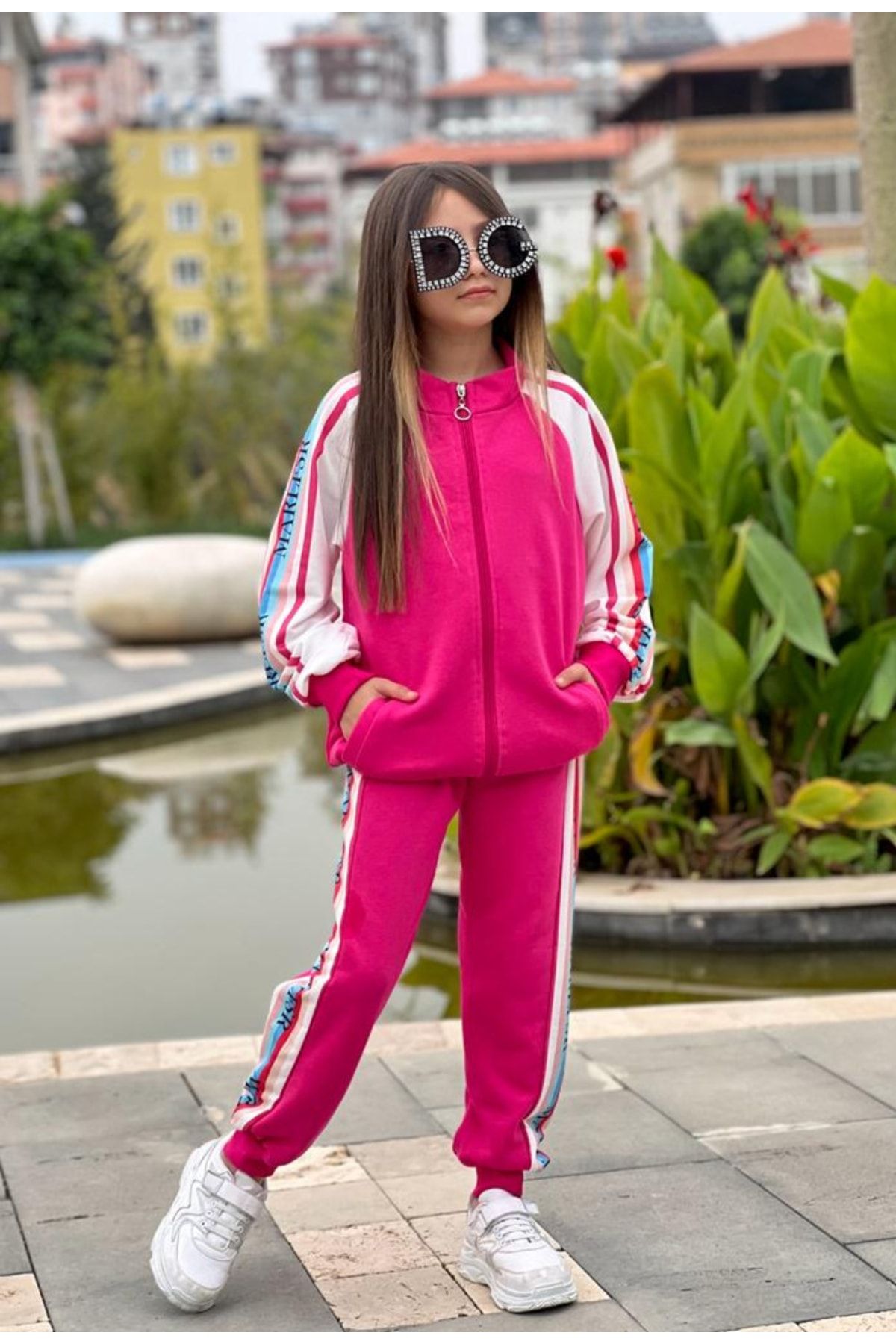 Colorful hotsell adidas tracksuit