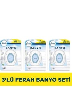 Banyo Hava Ferahlatıcı Oda Kokusu 3'lü Set (temiz Çarşaf Ferahlığı) Image 0