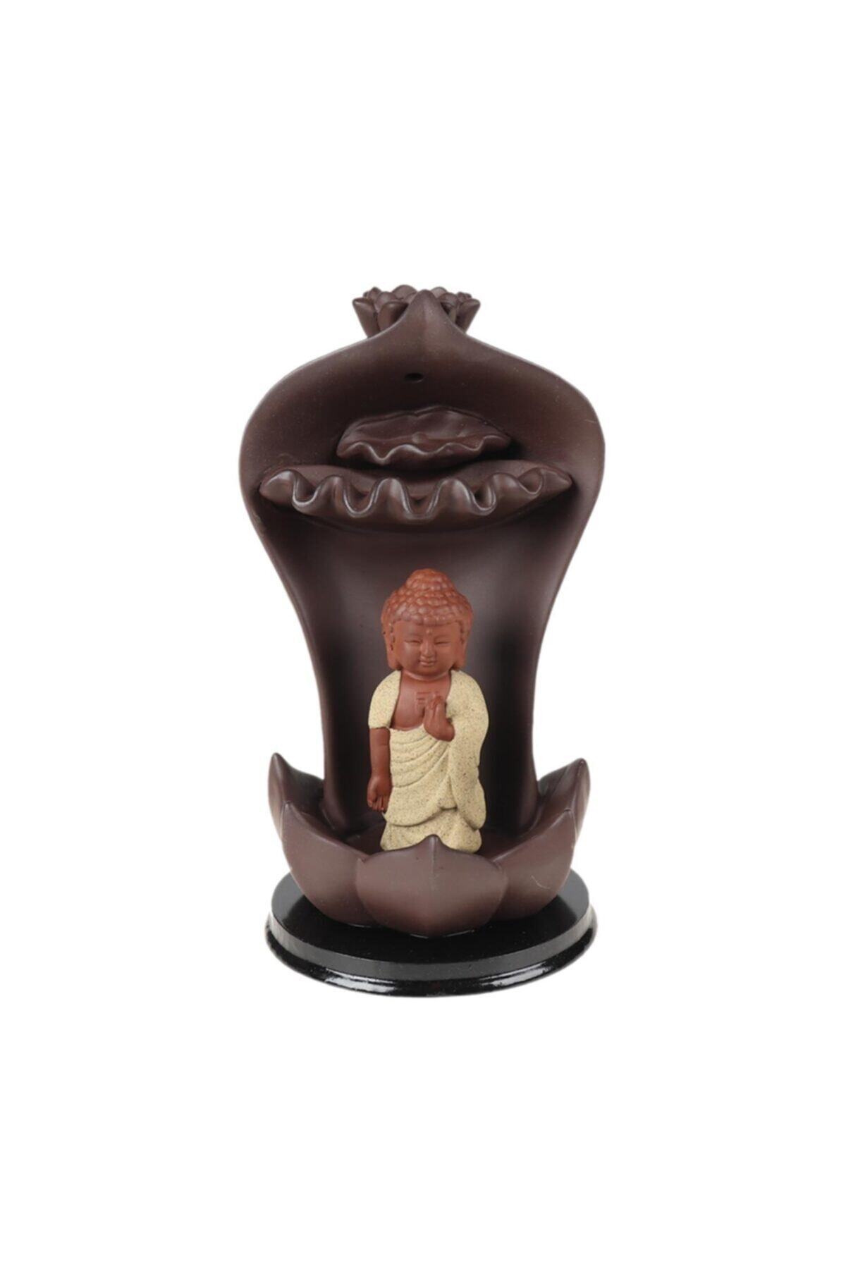 Cetinshop Budha Tasarımlı Şelale Backflow Tütsülük