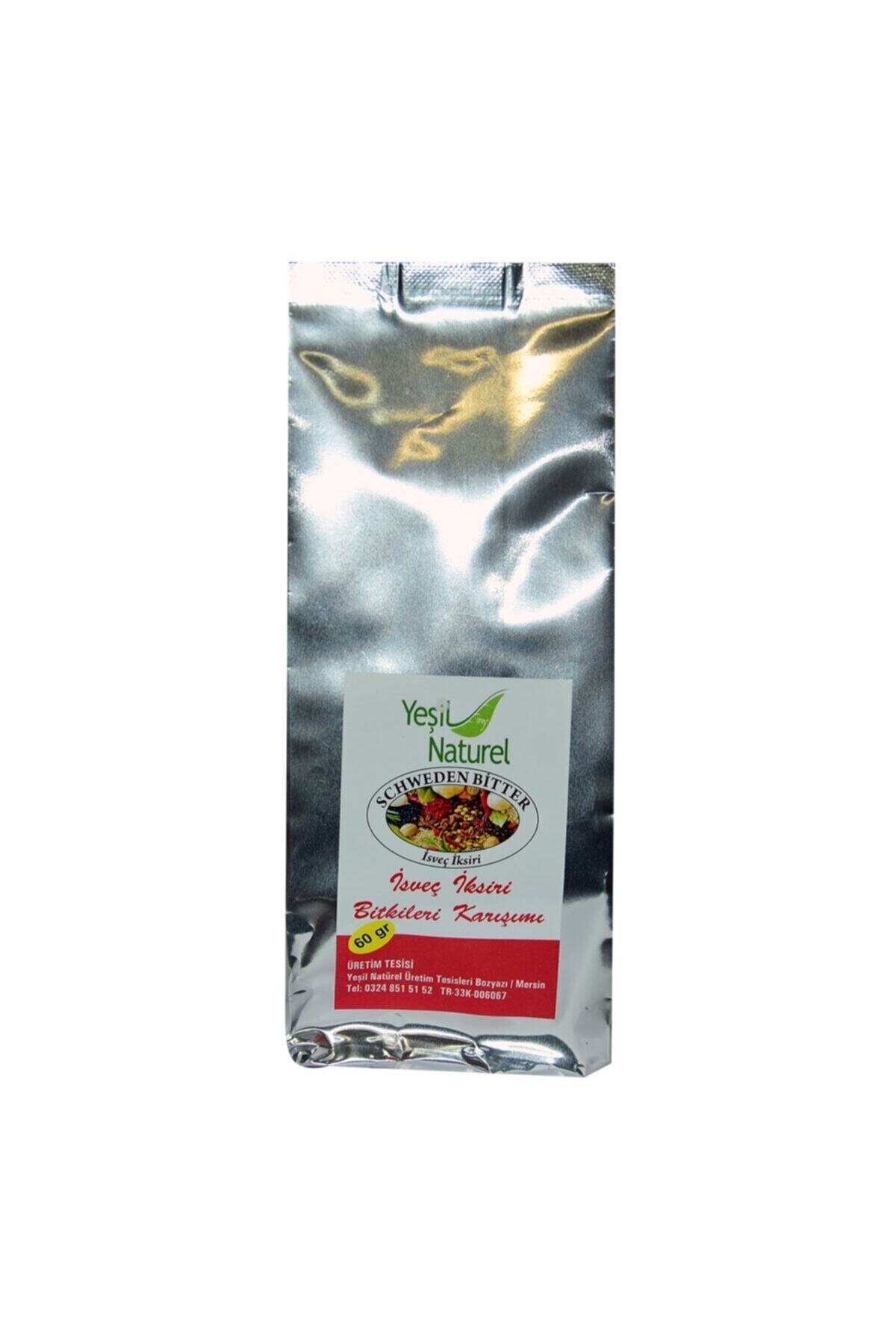 Yeşil Naturel Doğal İsveç İksiri Şurubu Bitkileri Karışımı 60 gr