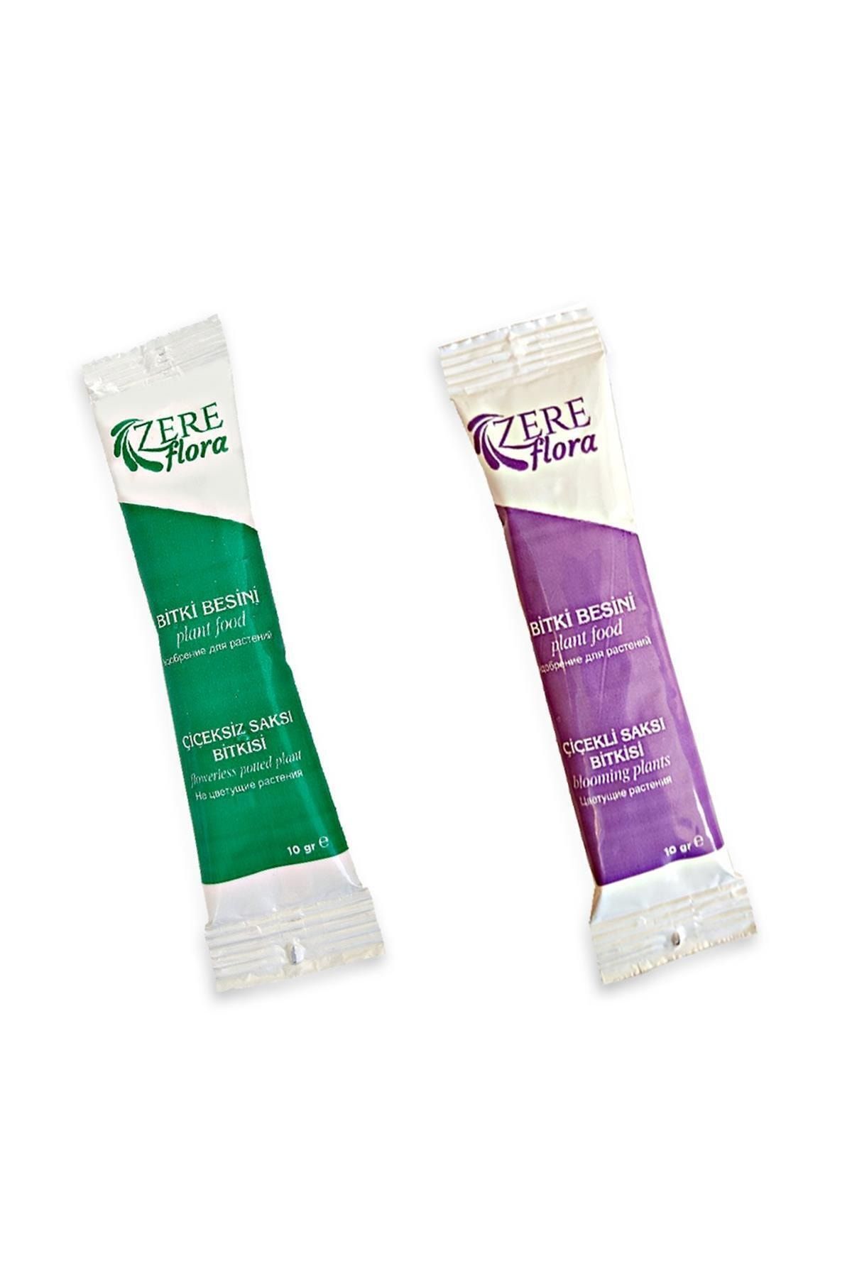 Zere Flora 10 Adet Çiçeksiz Saksı - 5 Adet Çiçekli Bitki Besini