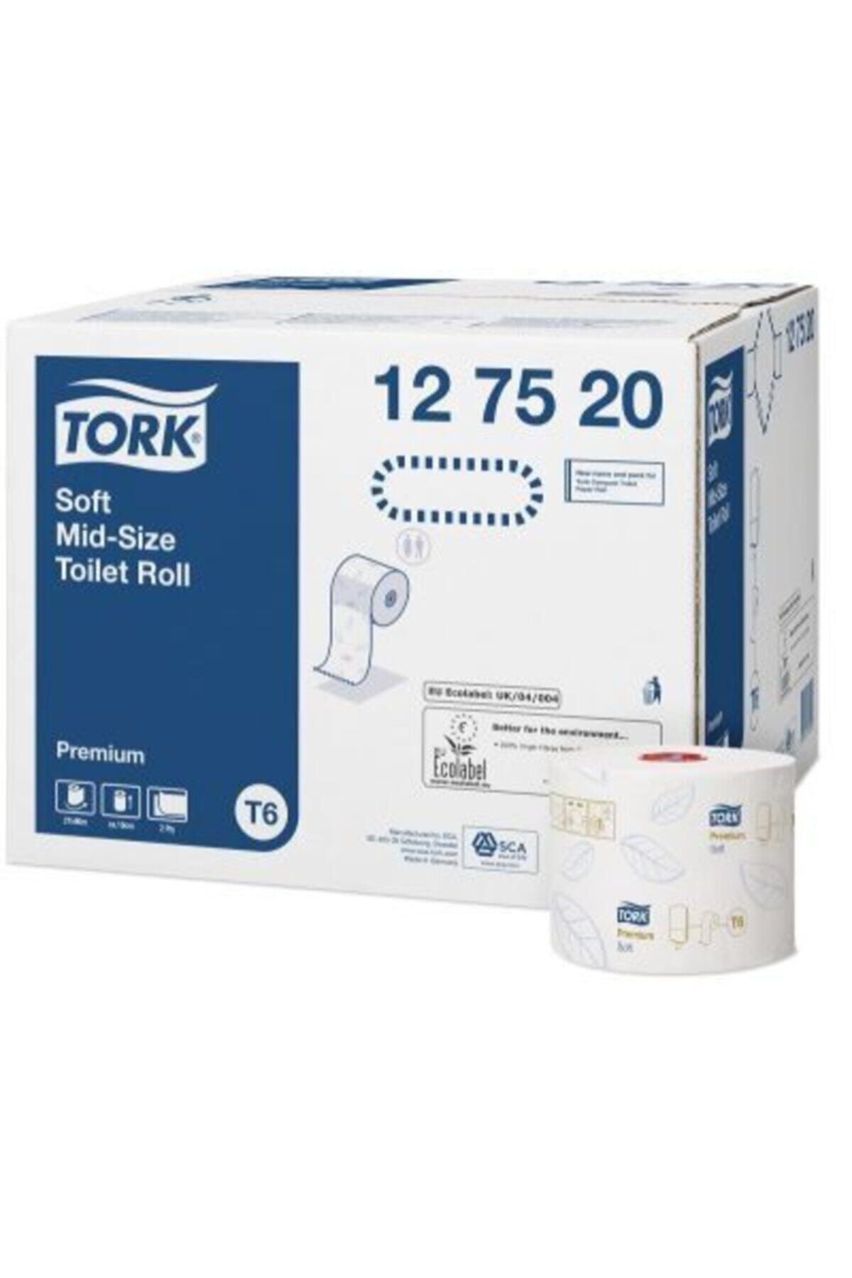 TORK Yumuşak Orta Boy Tuvalet Kâğıdı Premium 2 Katlı 90 Metre 27 Rulo
