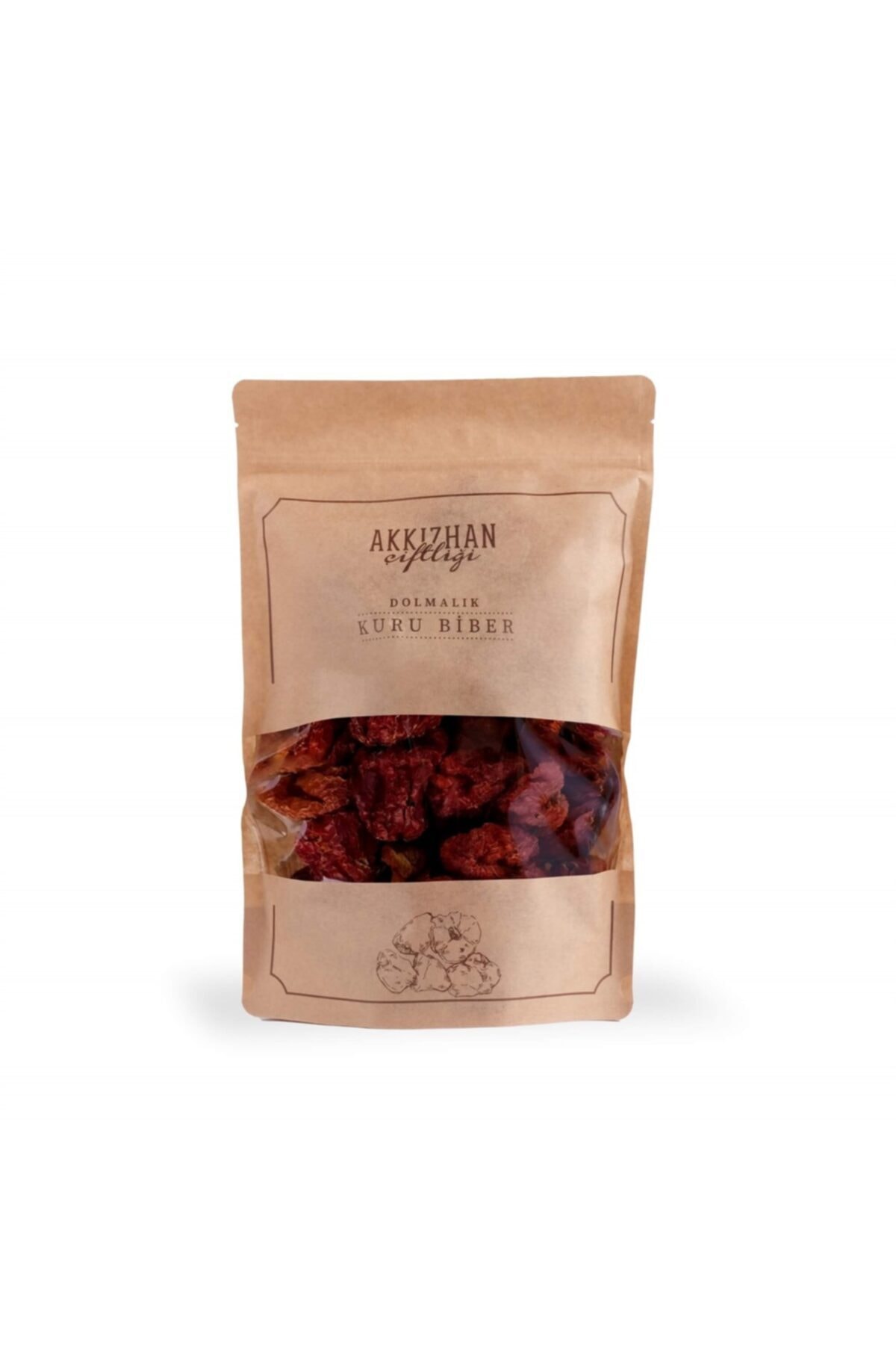 Akkızhan Çiftliği Dolmalık Kuru Biber 50 Gr