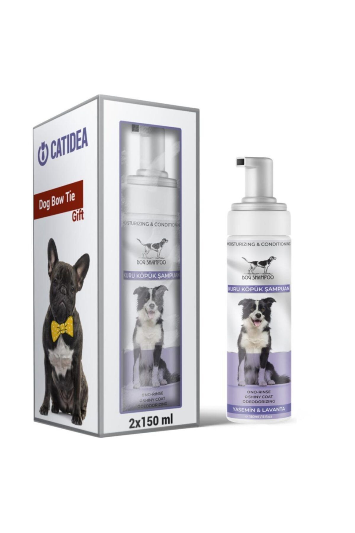 Catidea Lavanta Kokulu Köpük Köpek Şampuanı 2x150 Ml