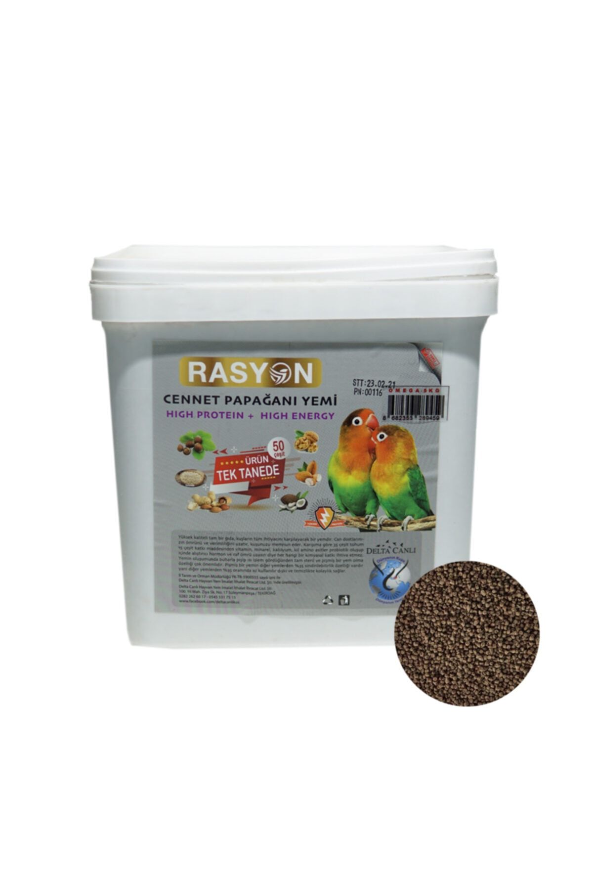 RASYON Cennet Papağanı Granül Yemi - 5 Kg