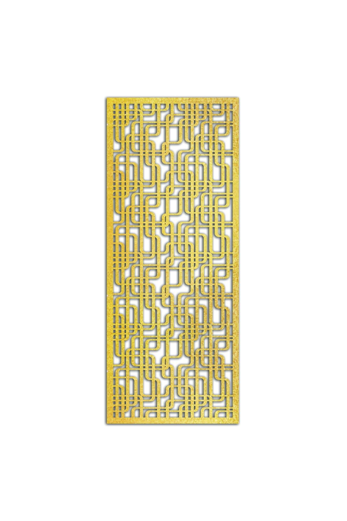 Liar Dekor Liar Ahşap Seperatör (Paravan) - KSP-56 - (18 mm) - (100 cm x 210 cm) - (Gold)