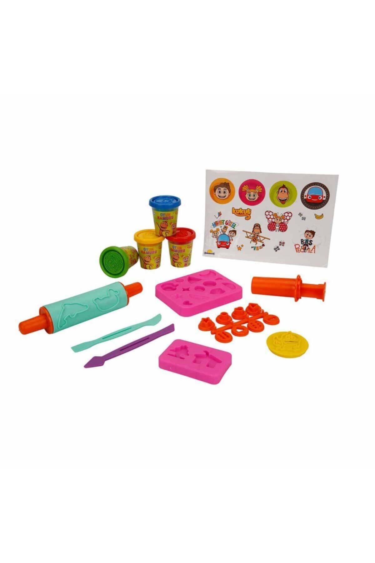 Sunman Crafy Kukuli Çantalı Oyun Hamuru Seti 200 Gr. 20 Parça - Turuncu