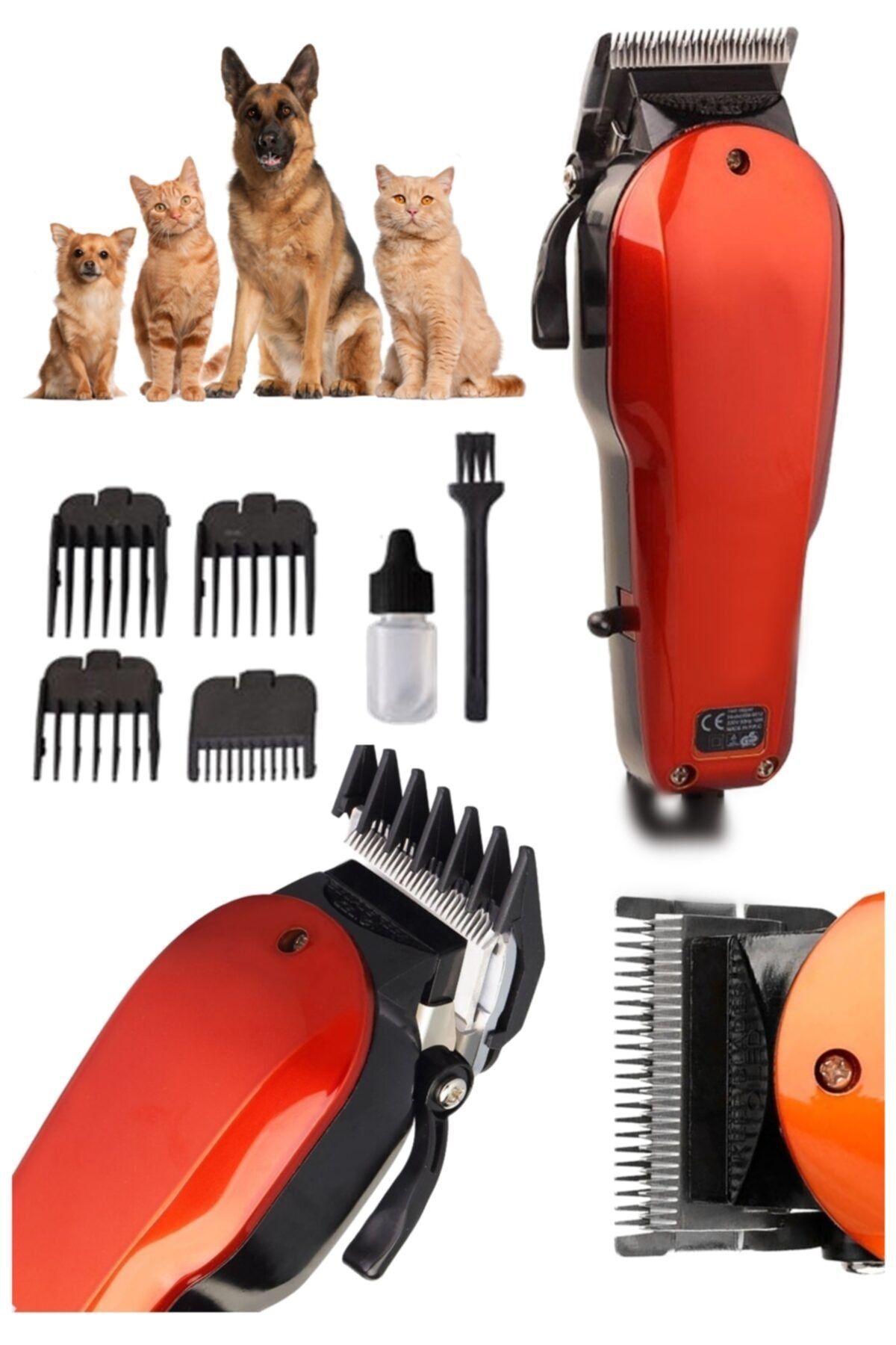 yopigo Turbo-1005 Evcil Tıraş Seti Kedi Köpek Traş Makinası (kablolu)