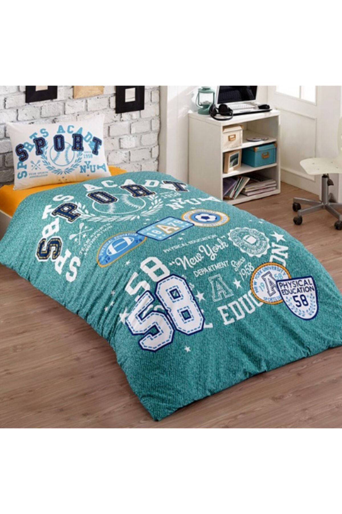 Kristal By Taç Tek Kişilik Nevresim Takımı Sporty-mint