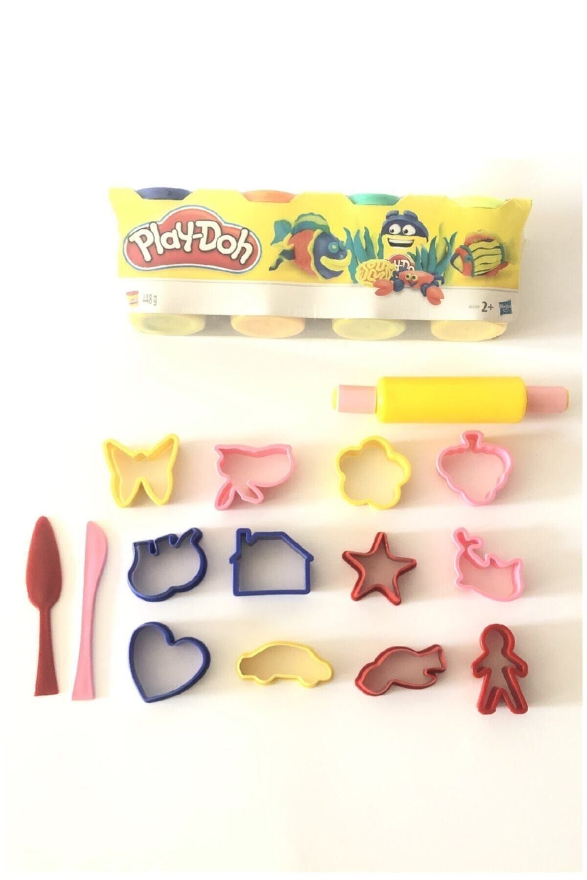 Play Doh Oyun Hamuru 4 Lü Ve 15 Parça Kalıp Seti