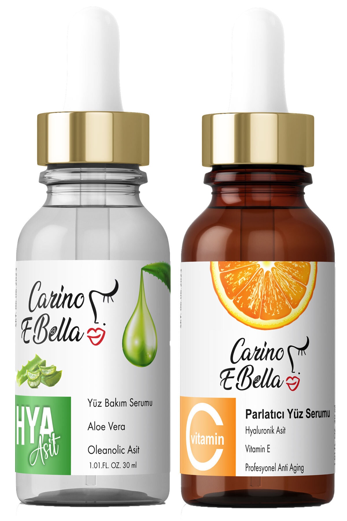 Carino E Bella C Vitamini Serum - Hyaluronik Asit Serum 30 ml