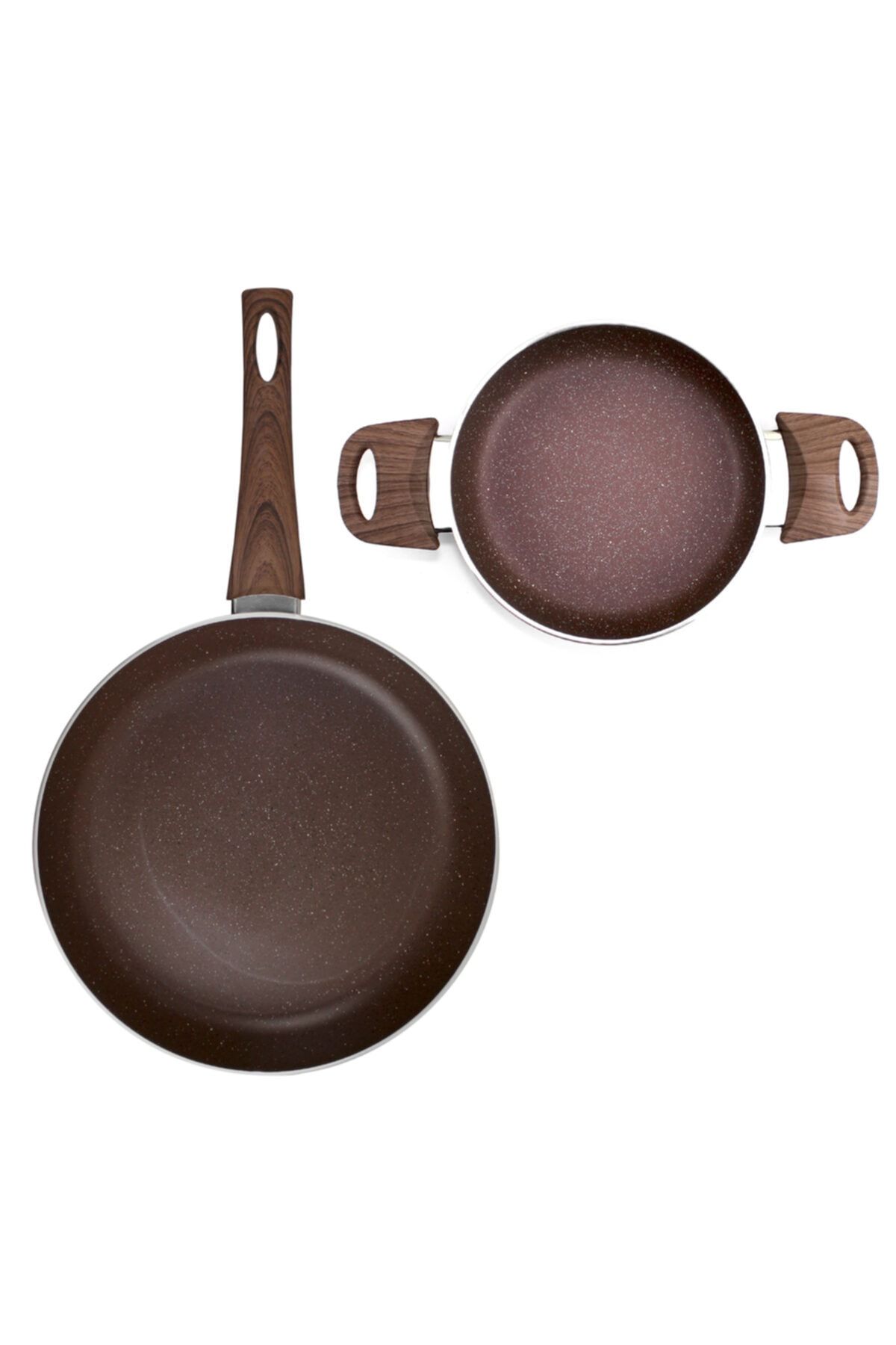 Castava 2 Parça Granit Döküm Tava Ve Sahan Seti 20 Cm 28 Cm