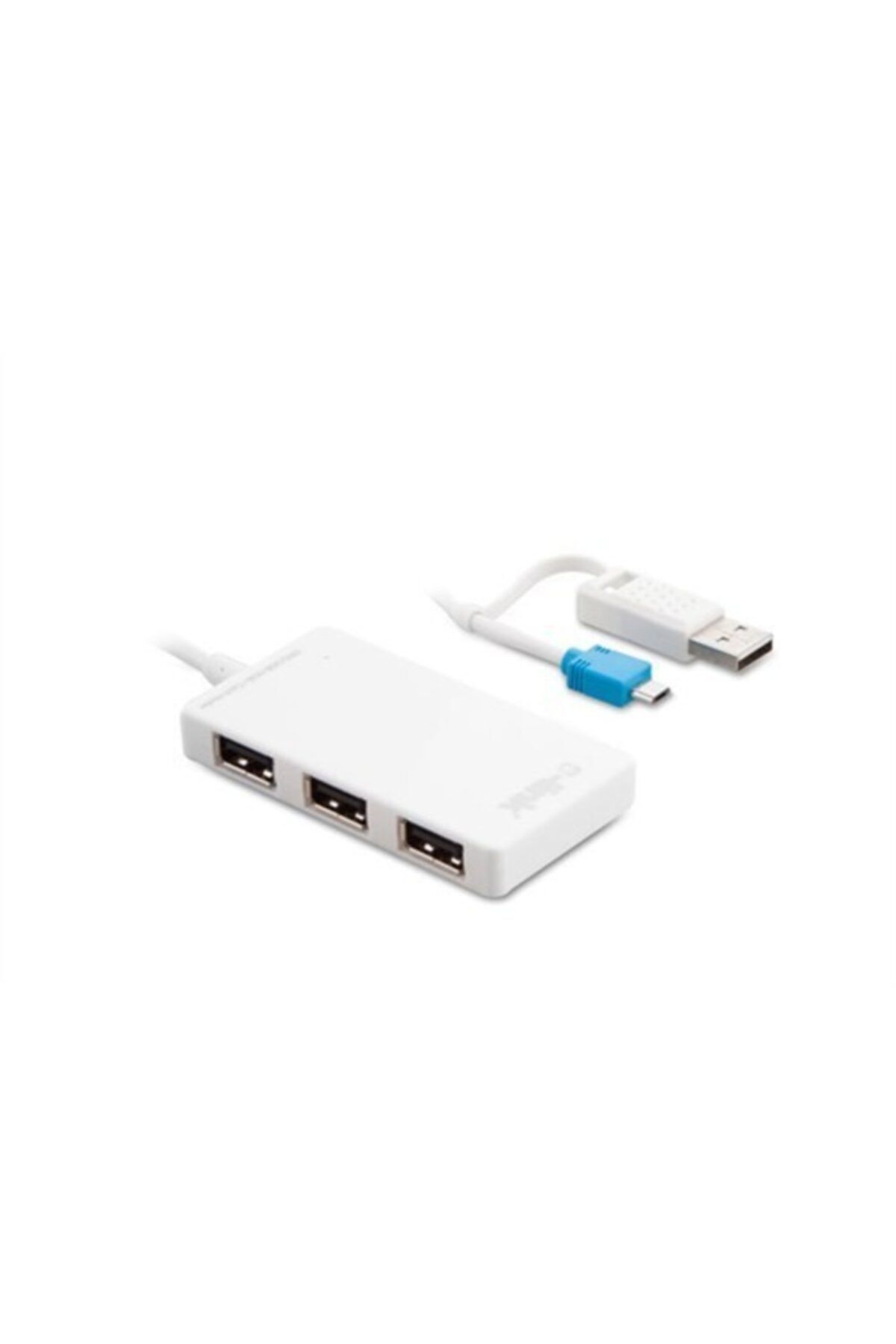 SLINK Sl-u143 Beyaz Usb 2.0 Kart Okuyucu + 3 Port Usb Hup + Micro Otg Çevirici