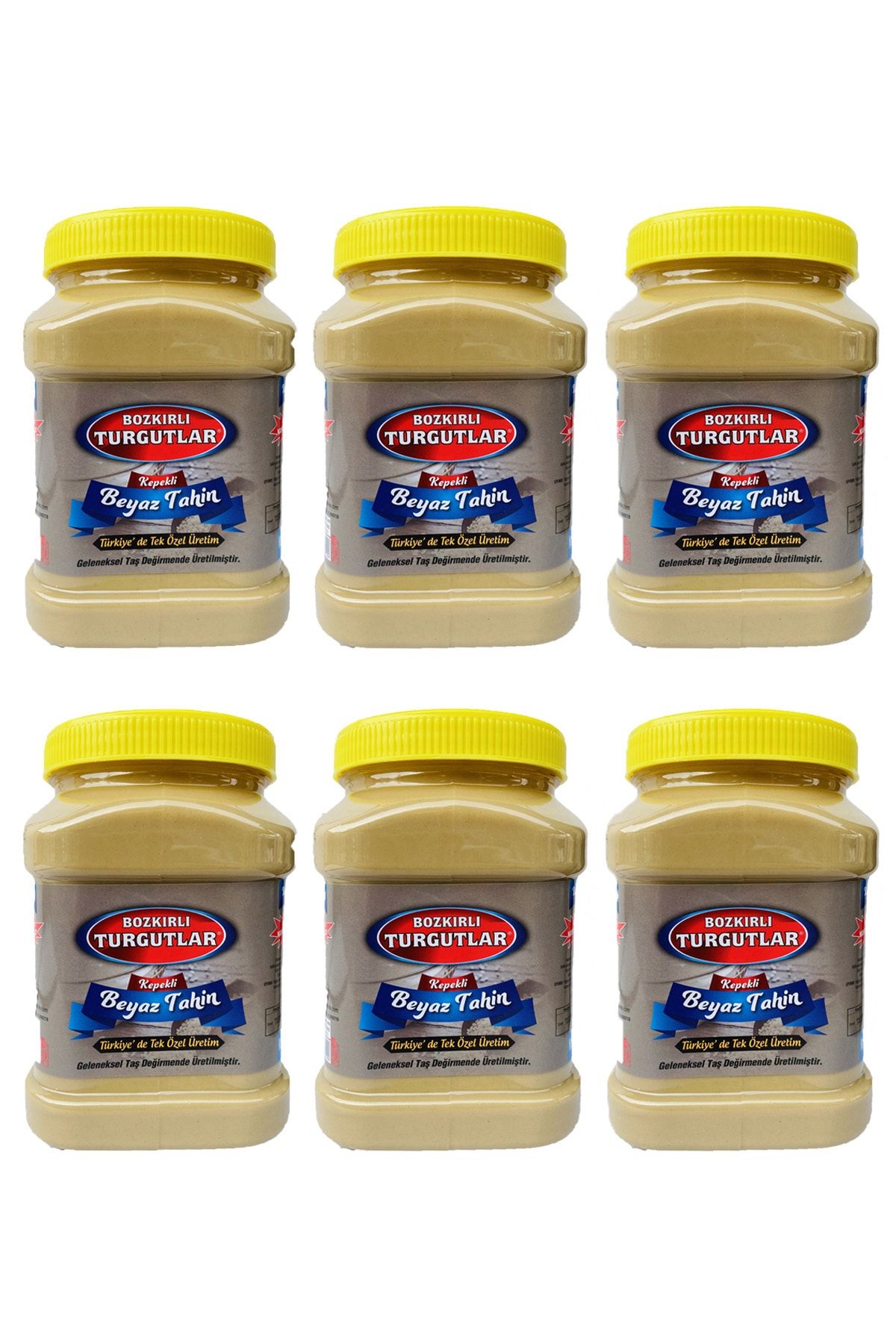 Bozkırlı Turgutlar Turgutlar Kepekli Beyaz Bozkır Tahini 930g 6'lı Türkiye'de Tek Özel Üretim
