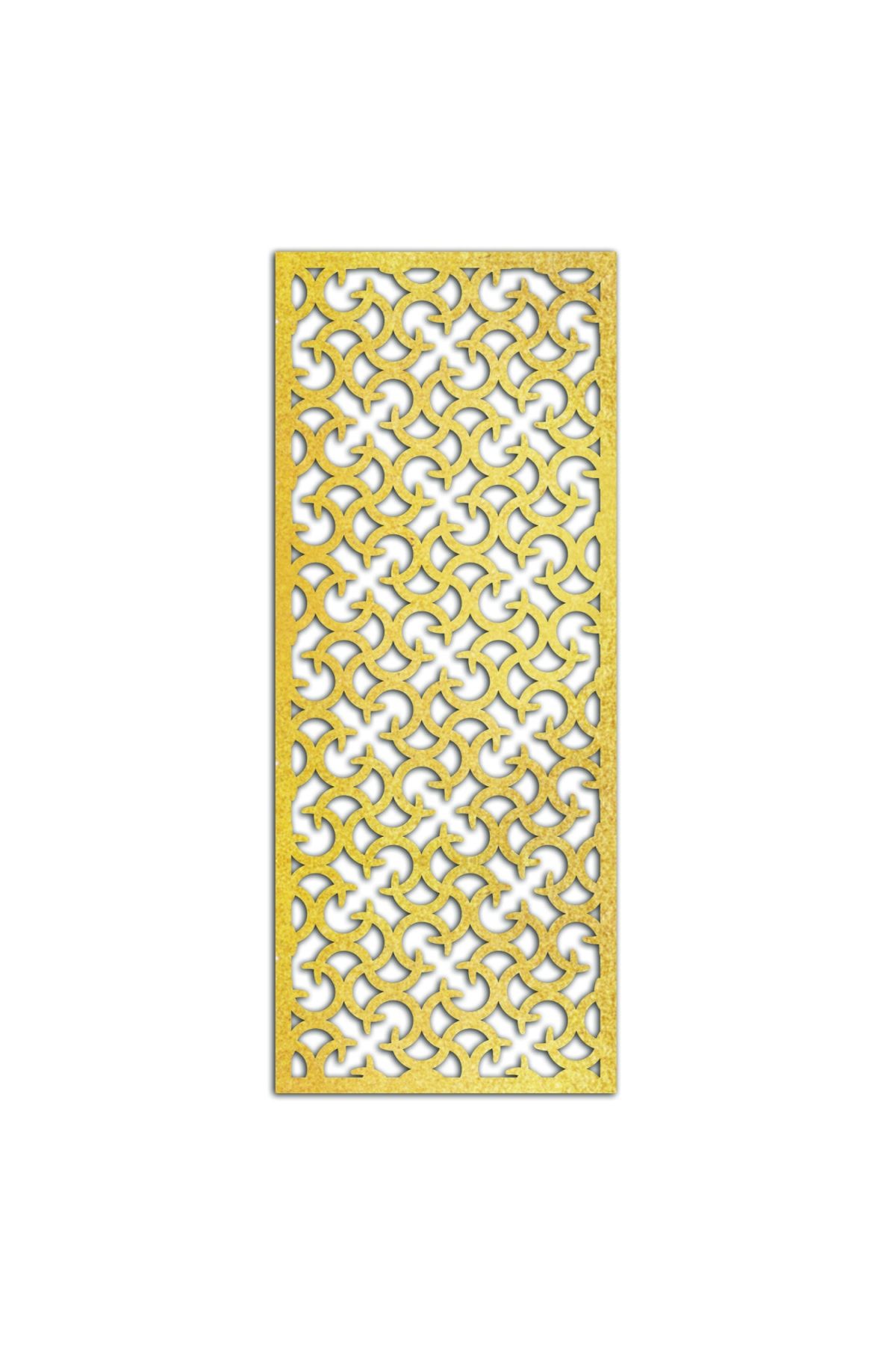Liar Dekor Liar Ahşap Seperatör (Paravan) - KSP-54 - (18 mm) - (100 cm x 210 cm) - (Gold)