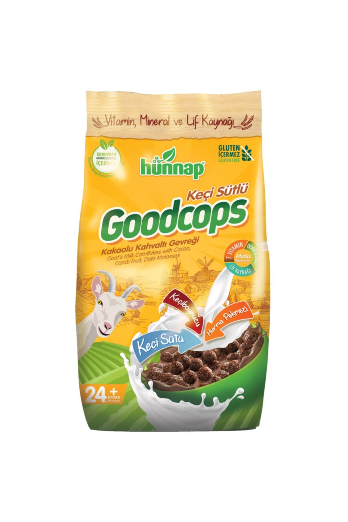 Hünnap Glutensiz Keçi Sütü Gevrek Goodcops 300 gr