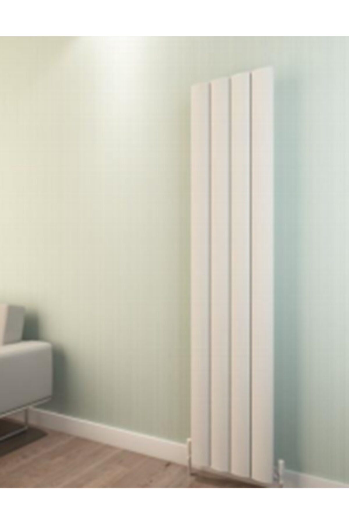 WARMA Kavala Dikey Alüminyum Panel Radyatör 280x1800 Dokulu Beyaz