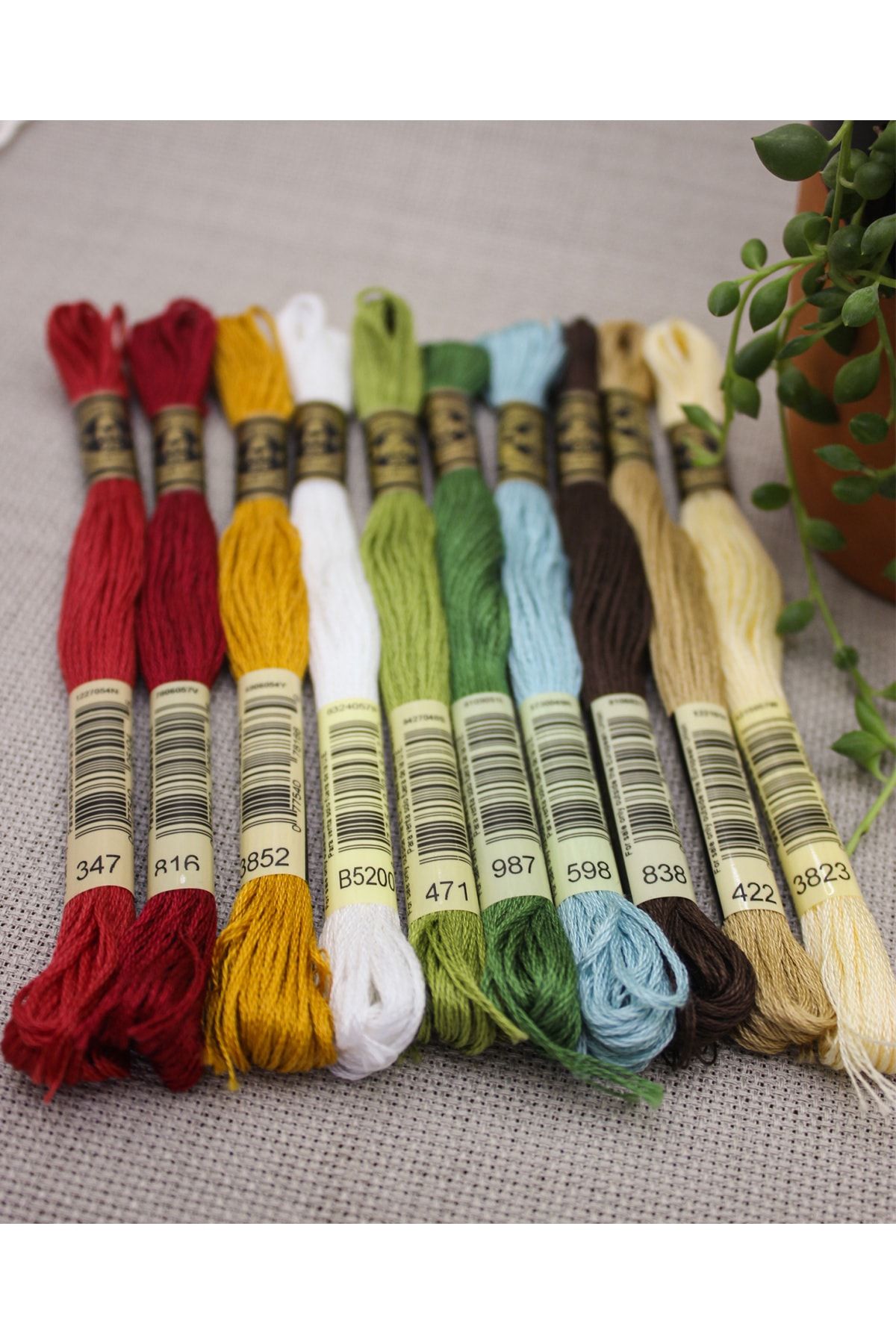 Dmc Nakış- Etamin- Kanaviçe- Iplik Seti- Set 3