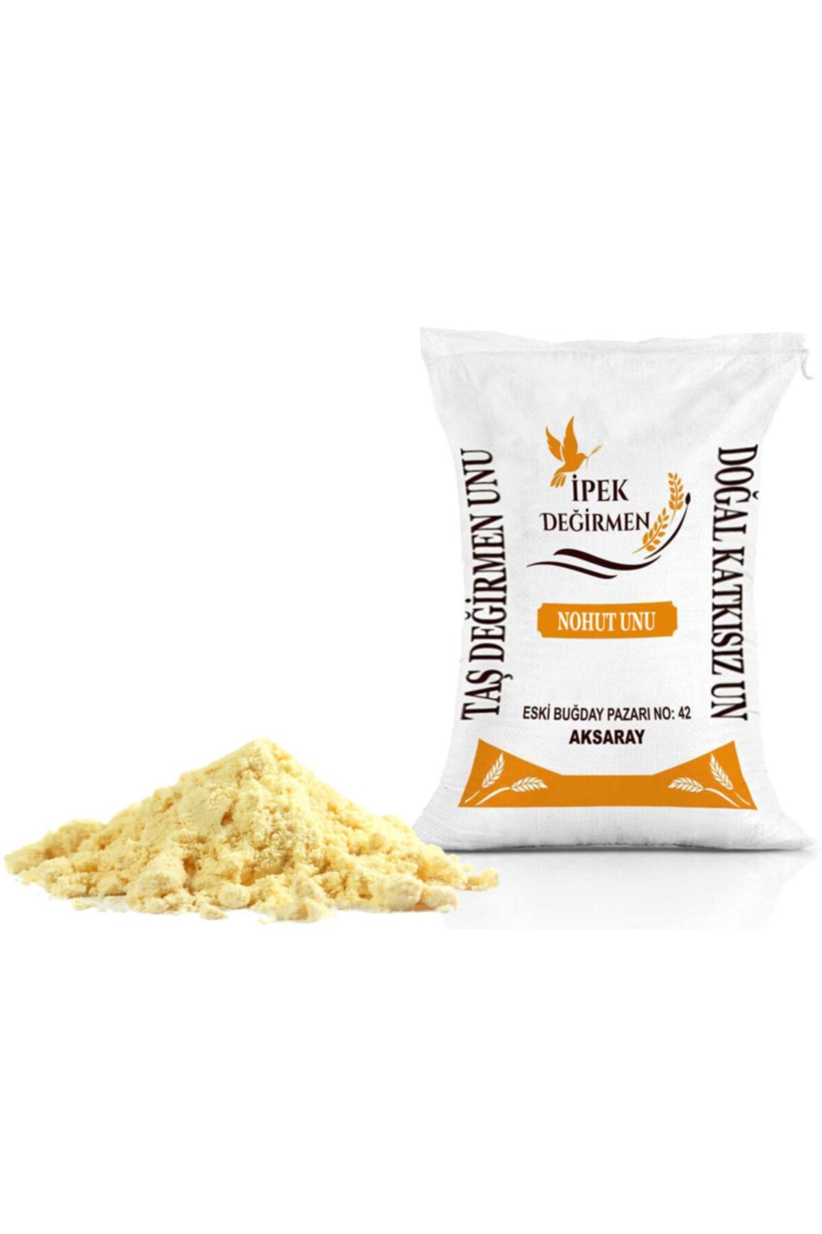 İpek Değirmen 25 Kg Glutensiz Nohut Unu Doğal Katkısız Raporlu