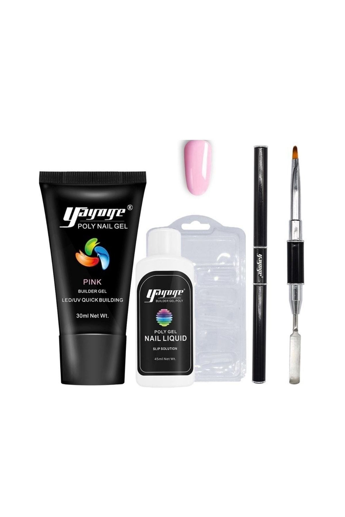 YAYOGE Fda Onaylı Amerikan Ultra Dayanıklı Extra Güçlü Poly Jel Başlangıç Seti